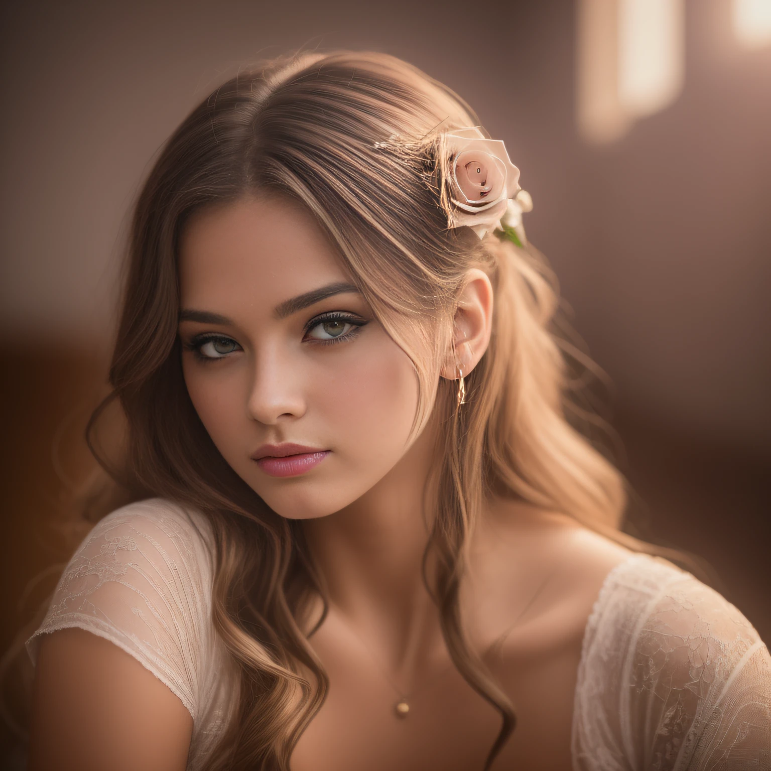 stunning midsummergirl, princess, sweaty, sunlit, dripping, skimpy disheveled panties, leaning back, 8K,Best quality, masterpiece, ultra high res, (photorealistic:1.4), raw photo, (Authentic skin texture:1.3), (film grain:1.3), 1girl, beautiful detailed eyes and face,masterpiece, best quality, godrays and fireflies and dust, pastel dreamy light, bathing in backlighting, opening buttons, sunrays, petals falling, roses, fog, haze, sunlit, in attic covered in flowers and petals, godrays, cozy, morning dew, backlighting, hazy, golden hour, morning light, erotic mood, countryside, masterpiece, best quality, ultra-detailed, solo, smoke, shadows, contrast, cinematic light, side lighting, ultra high resolution, best shadow, RAW, 4k, ultra-realistic style, detailed face, colofUnreal Engine 5, Cinematic, Color Grading, portrait Photography, Ultra-Wide Angle, Depth of Field, hyper-detailed, beautifully color-coded, insane details, intricate details, beautifully color graded, Unreal Engine, Cinematic, Color Grading, Editorial Photography, Photography, Photoshoot, Shot on 70mm lens, Depth of Field, DOF, Tilt Blur, Shutter Speed 1/1000, F/2