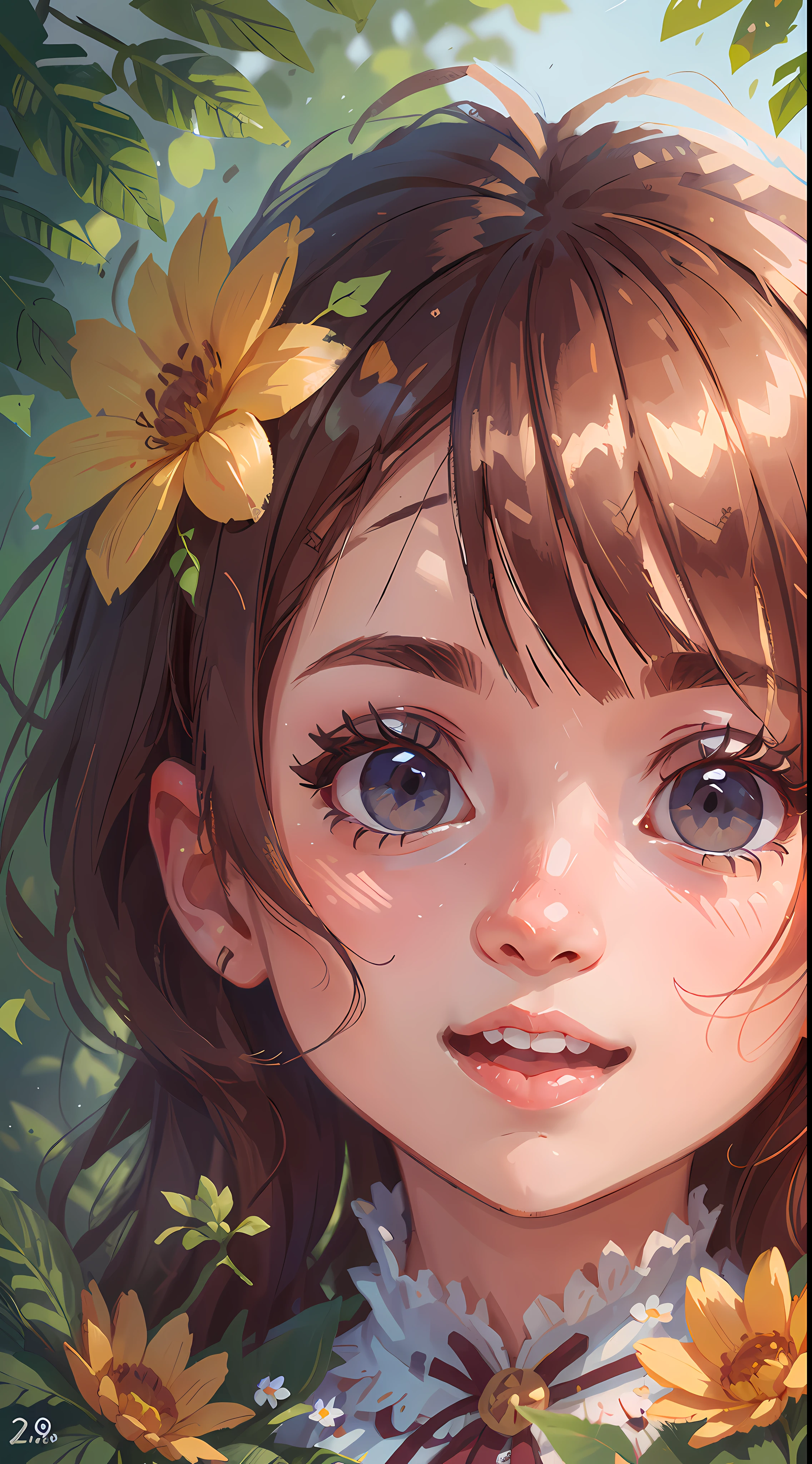 Girl, Summer, Happy, Flower, Perfect Quality, Clear Focus (Clutter - House: 0.8), (Masterpiece: 1.2) (Realistic: 1.2) (Bokeh) (Best Quality) (Detailed Skin: 1.3) (Intricate Details) (8K) (Detailed Eyes) (Sharp Focus), (Happy)Line Drawing((Sketch))