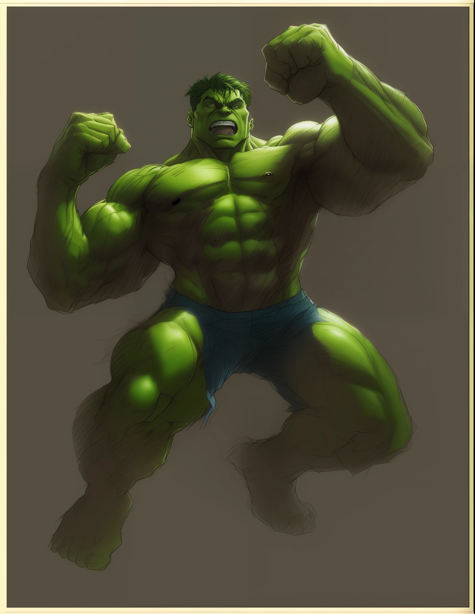 a drawing of a the hulk with a fist in his hand, hulk like physique, hulk body type, hulk, inspired by Paul Pelletier, hulking, comic book drawing, marvel comic book drawing, portrait of the hulk, the hulk, incredible hulk, inspired by dale keown, high quality sketch, joe madureira, the incredible hulk