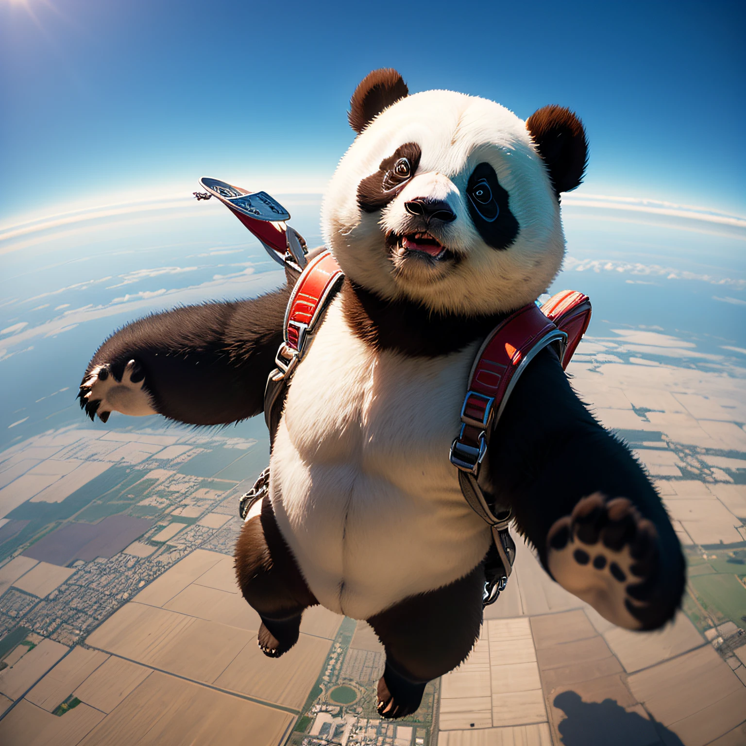 Skydiving panda --auto