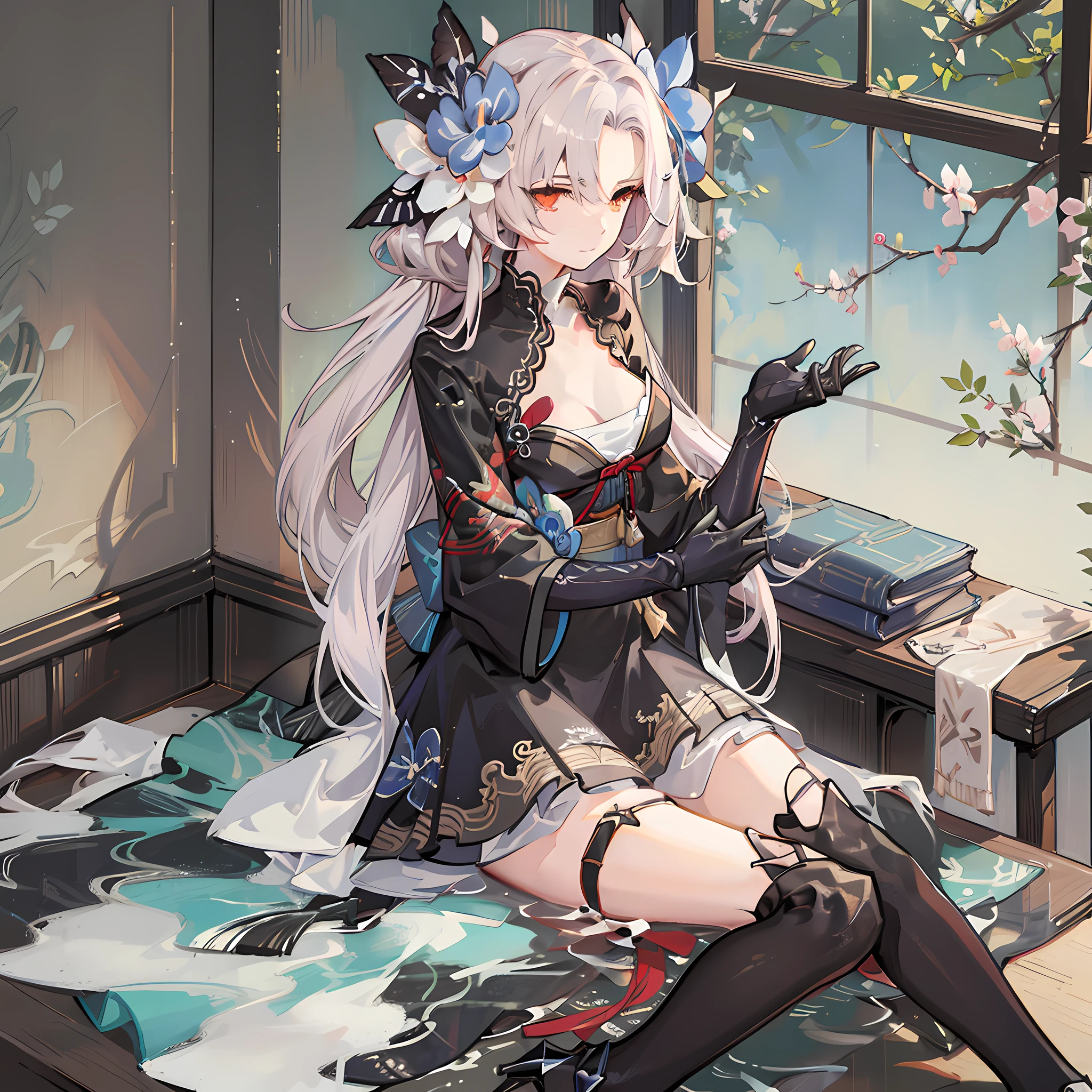 anime girl laying on a bed with a bottle of wine, seductive anime girl, azur lane style, nightcore, white haired deity, from the azur lane videogame, beautiful alluring anime woman, onmyoji, anime style 4 k, best anime 4k konachan wallpaper, trending on cgstation, onmyoji detailed art, onmyoji portrait