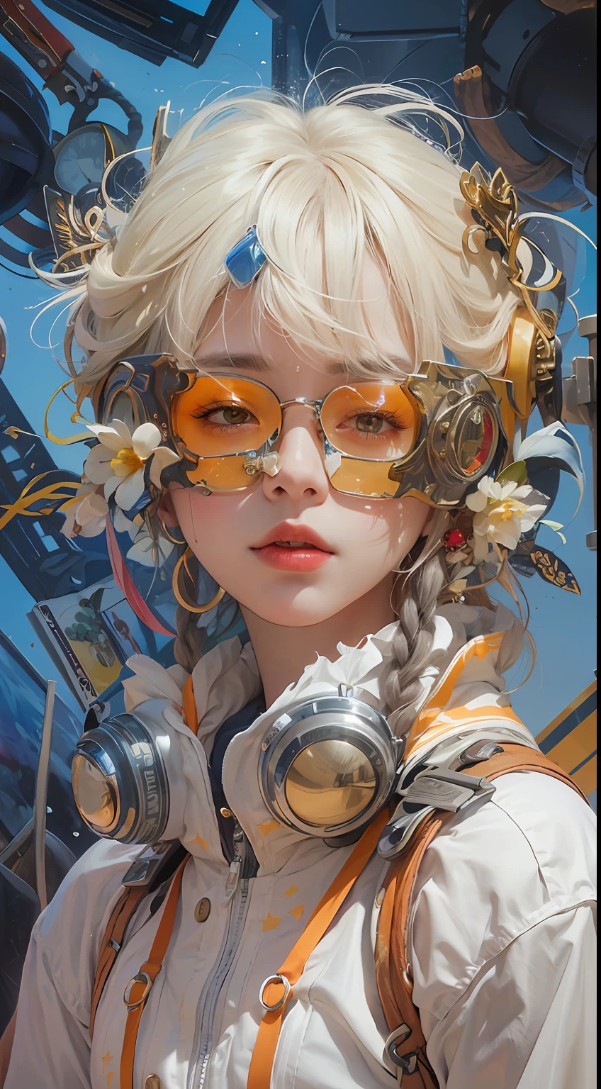 Boris Vallejo style, short hair bikini girl, holding a pistol, sweaty all over, textured skin with shiny, fusion of hyper-realistic painting, delicate brush strokes, pure white background, photorealistic (8k, RAW photo, photorealistic:1.25), (lipgloss, eyelashes, gloss-face, glossy skin, best quality, ultra highres, depth of field, chromatic aberration, caustics, Broad lighting, natural shading, Kpop idol) Watch the audience with serenity and goddess-like happiness,