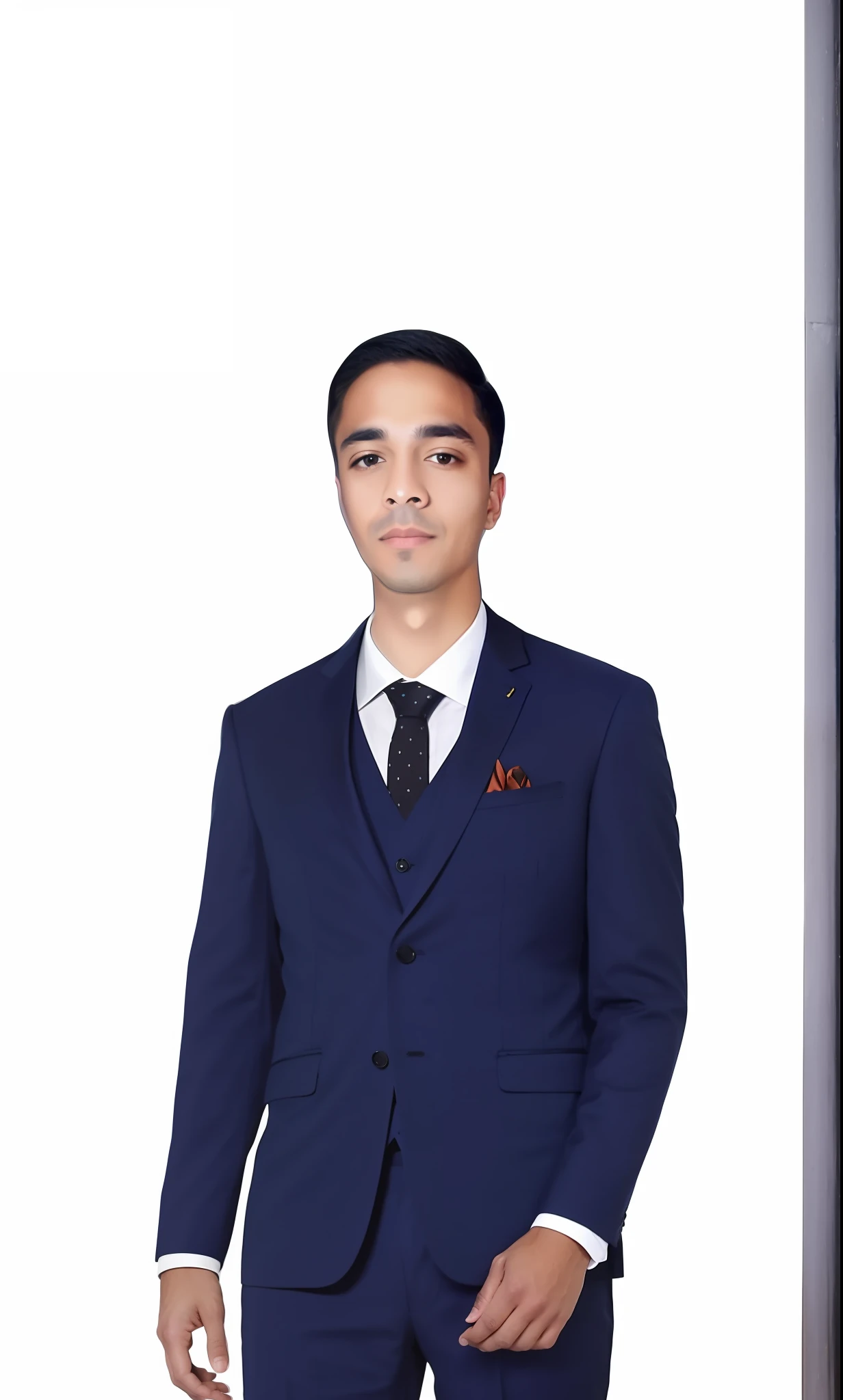 a close up of a man in a suit and tie, riyahd cassiem, formal attire, smooth in _ the background, in a suit, professional profile picture, photo taken in 2 0 2 0, mohamed chahin, in strict suit, profile pic, portait photo profile picture, weari.