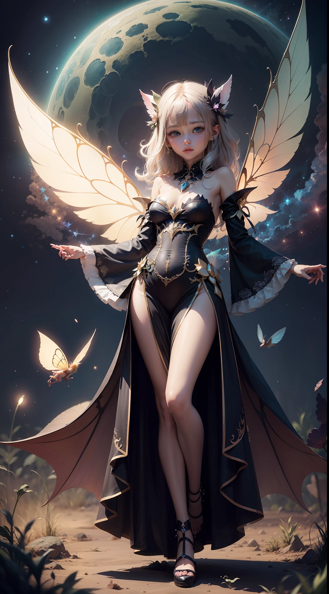 fairy wings. Night galaxy magic wings --auto