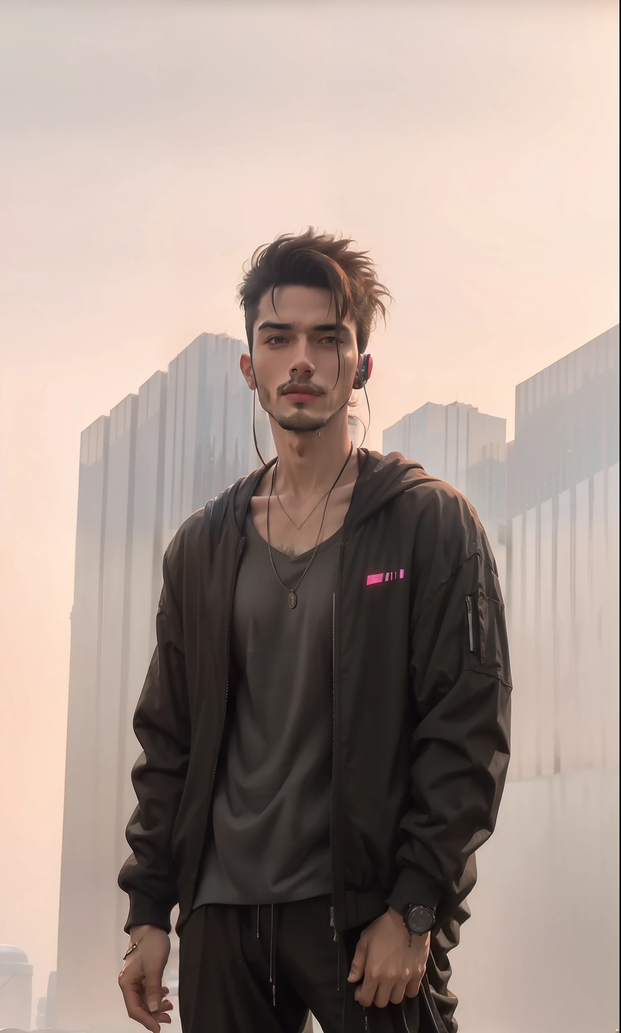 cyberpunk handsome male realistic hd