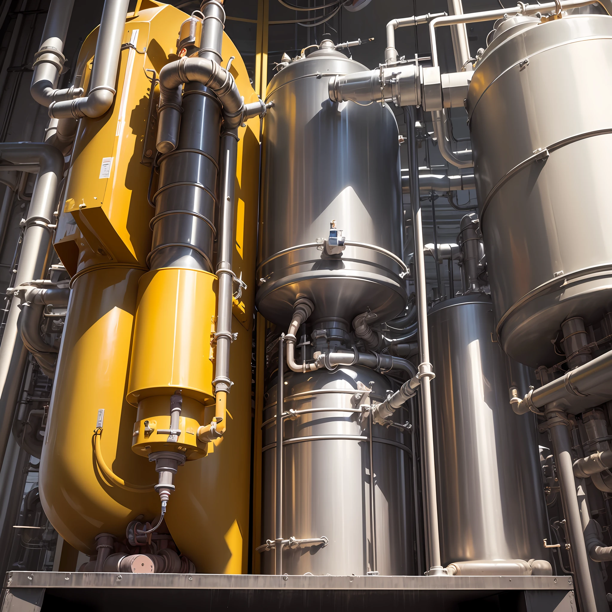 Fazwr folder of Chemical Technology for water treatment, show the chemistry involved in the process, predominant colors yellow and black