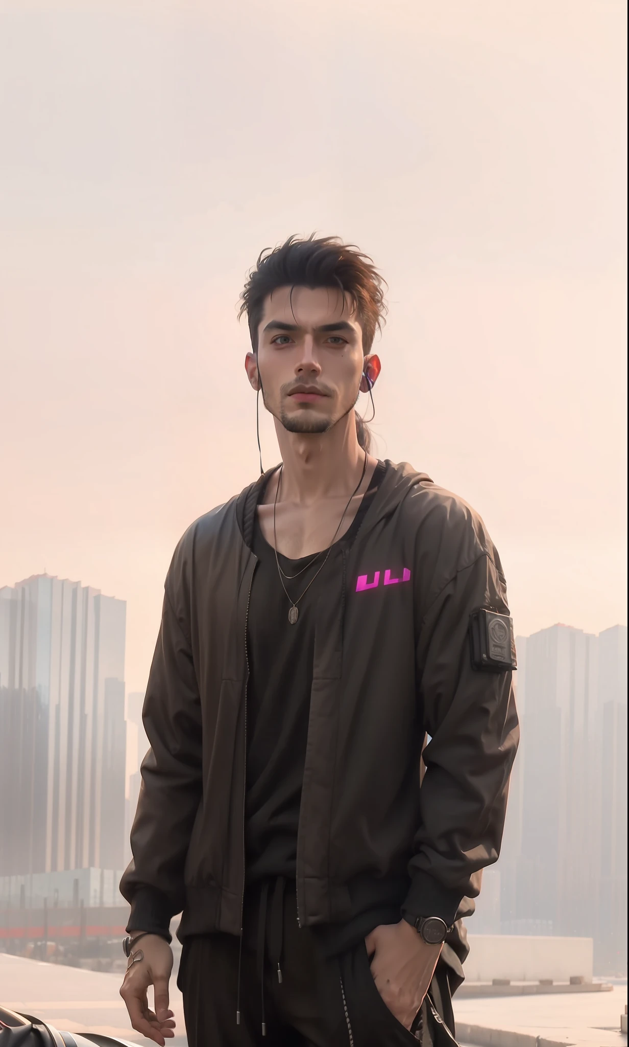 cyberpunk handsome male realistic hd