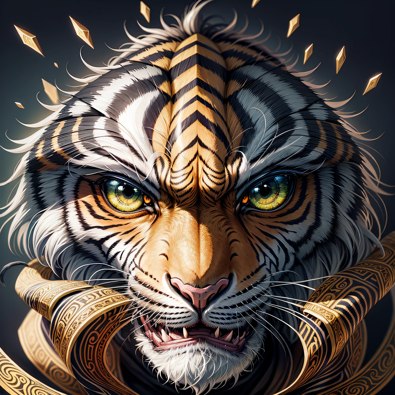 mountain,1boy,muscular,muscular_male,furry_male,male_focus,furry,tiger boy,{{{{{illustration}}}}},by Yuko Shimizu,chinese dragon,chinese girl,female focus on,{{彩色水墨画} },{{泼墨}},{{泼色}},{{{colorful}}},{{sketch}},杰作,质量上乘,绘画精美,细节丰富,