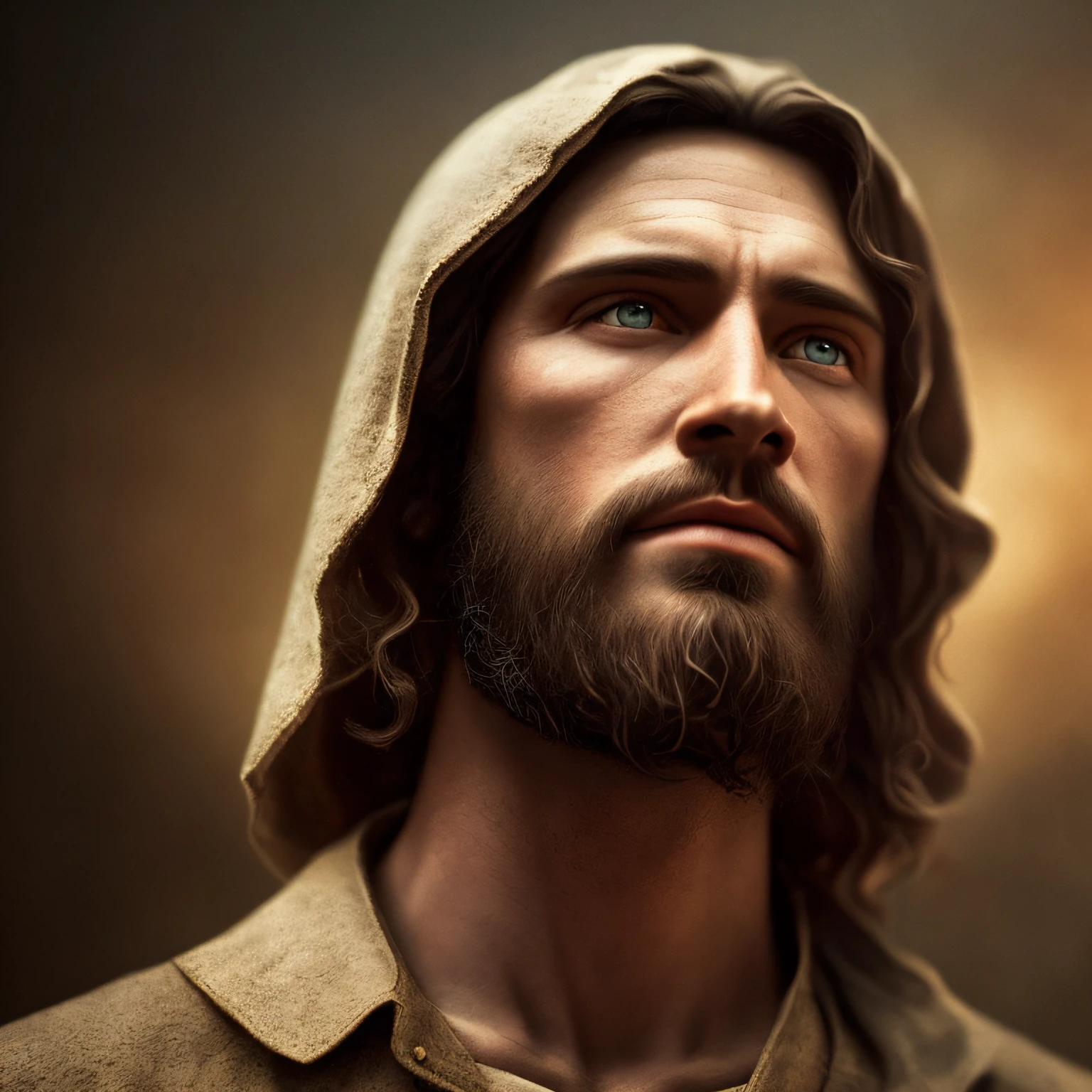 JESUS CHRIST DARK PHOTO: realistic epic, soft cinematic portrait, adobe lightroom, photographic lab, highly detailed, faded, (neutral colors: 1.2), (hdr: 1.4) , (soft colors:1.2), hyperdetailed, (artstation:1.4), cinematic, warm lights, dramatic light, (intricate details:1.1), complex background, (rutkowski:0.66), (blue and orange:0.4) --auto