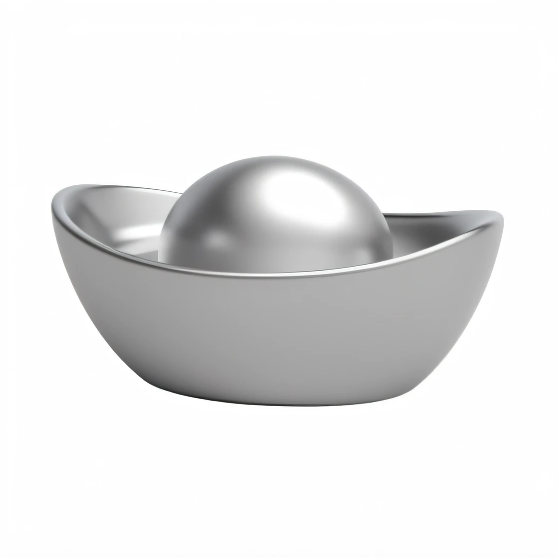 Gorgeous Chinese Silver Indulgence, 3D, Unreal Engine 5, 16K, Ultra High Definition, Detailed, Crisp, Silver Bowl with Silver Ball, Ray Tracing Render, Satisfied Render, Smooth Surface Render, Black and White 3D Model, Soft Image Shading, Design in Blender, Soft Shading, Ray Tracing Image, Ambient Occlusion Render, Smooth Render, Smooth Light Shading, Ambient Occlusion Render, Silver Egg Cup, Ray Tracing Ambient Occlusion, Rendered Image