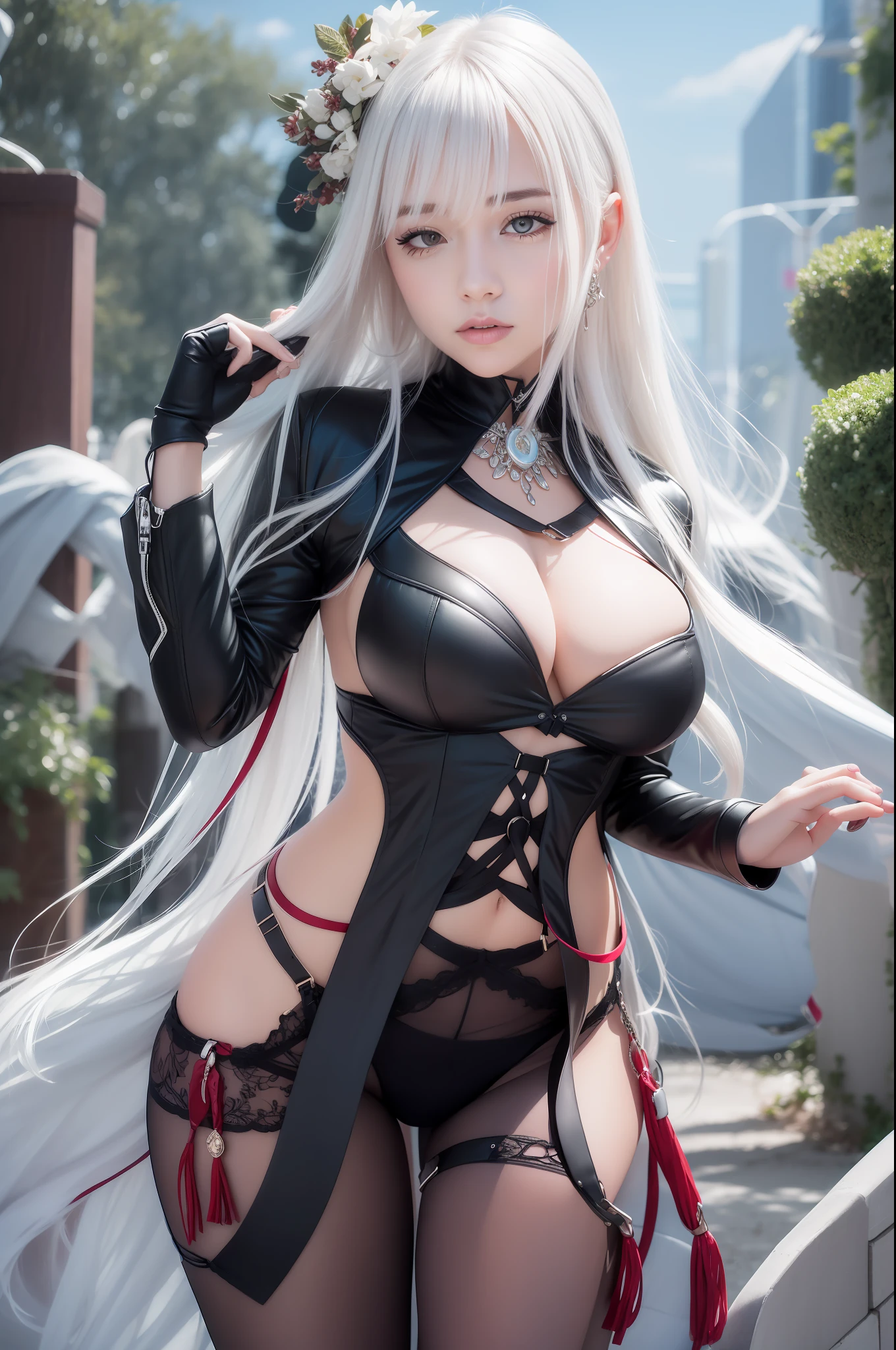 Girl,white hair,blue ayes,sexy,realistic,ultra detail,70mm lens