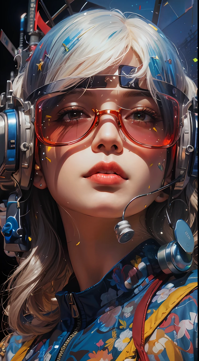 Boris Vallejo style, short hair bikini girl, holding a pistol, sweaty all over, textured skin with shiny, fusion of hyper-realistic painting, delicate brush strokes, pure white background, photorealistic (8k, RAW photo, photorealistic:1.25), (lipgloss, eyelashes, gloss-face, glossy skin, best quality, ultra highres, depth of field, chromatic aberration, caustics, Broad lighting, natural shading, Kpop idol) Watch the audience with serenity and goddess-like happiness,