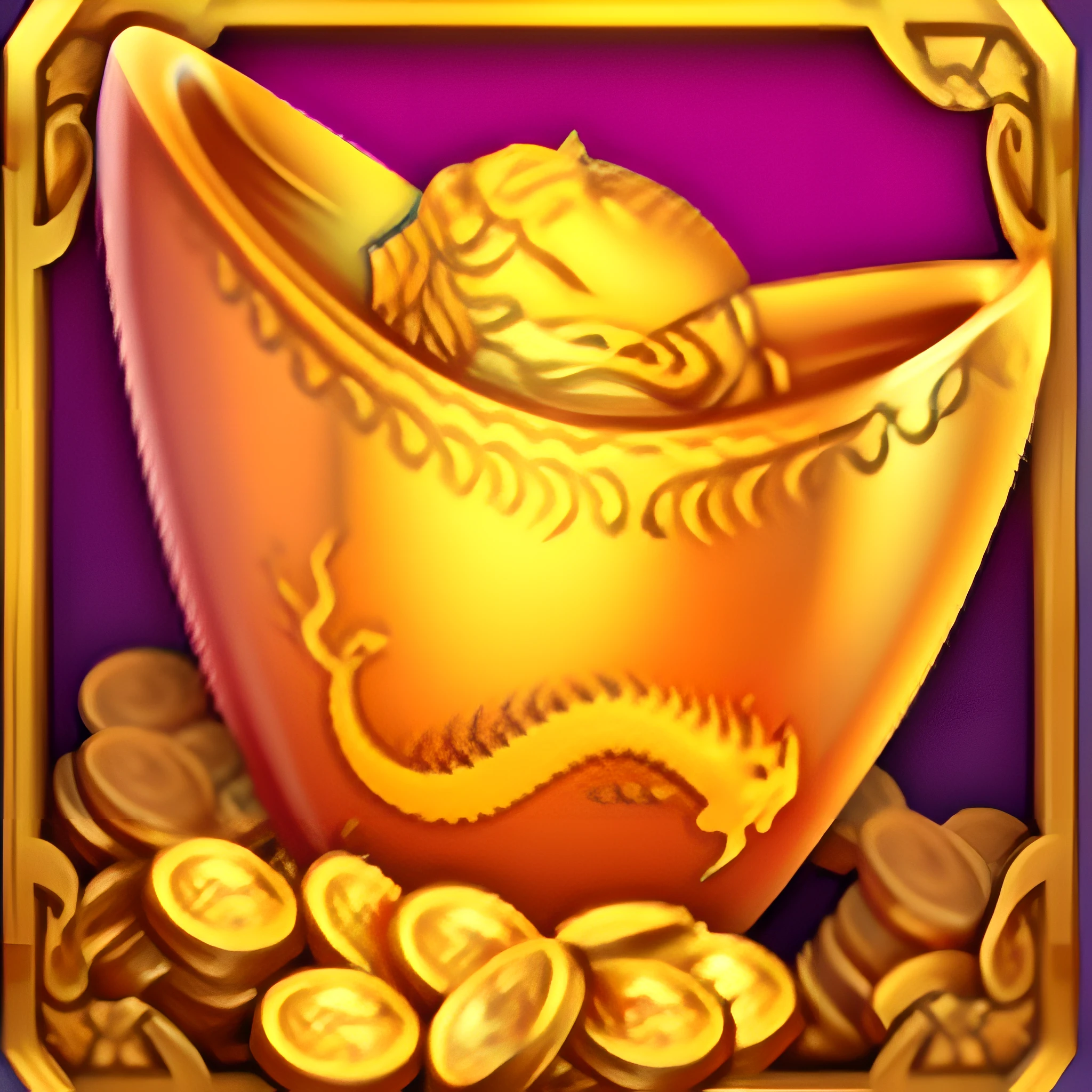 Chinese gold coin, full body, 4k, 3D, Unreal Engine 5, 16K, ultra high definition, detail, clear, golden bowl full of coins and dragons, golden dragon, prosperity, gold, gold and treasure, god of wealth, gold nobility, dynasty, treasure of gold, characteristics of golden curve, gold coins, 9k, inspired by Luo Mu, realistic gold, magnificent, golden theme, avatar image, gold theme, holding gold, golden bull