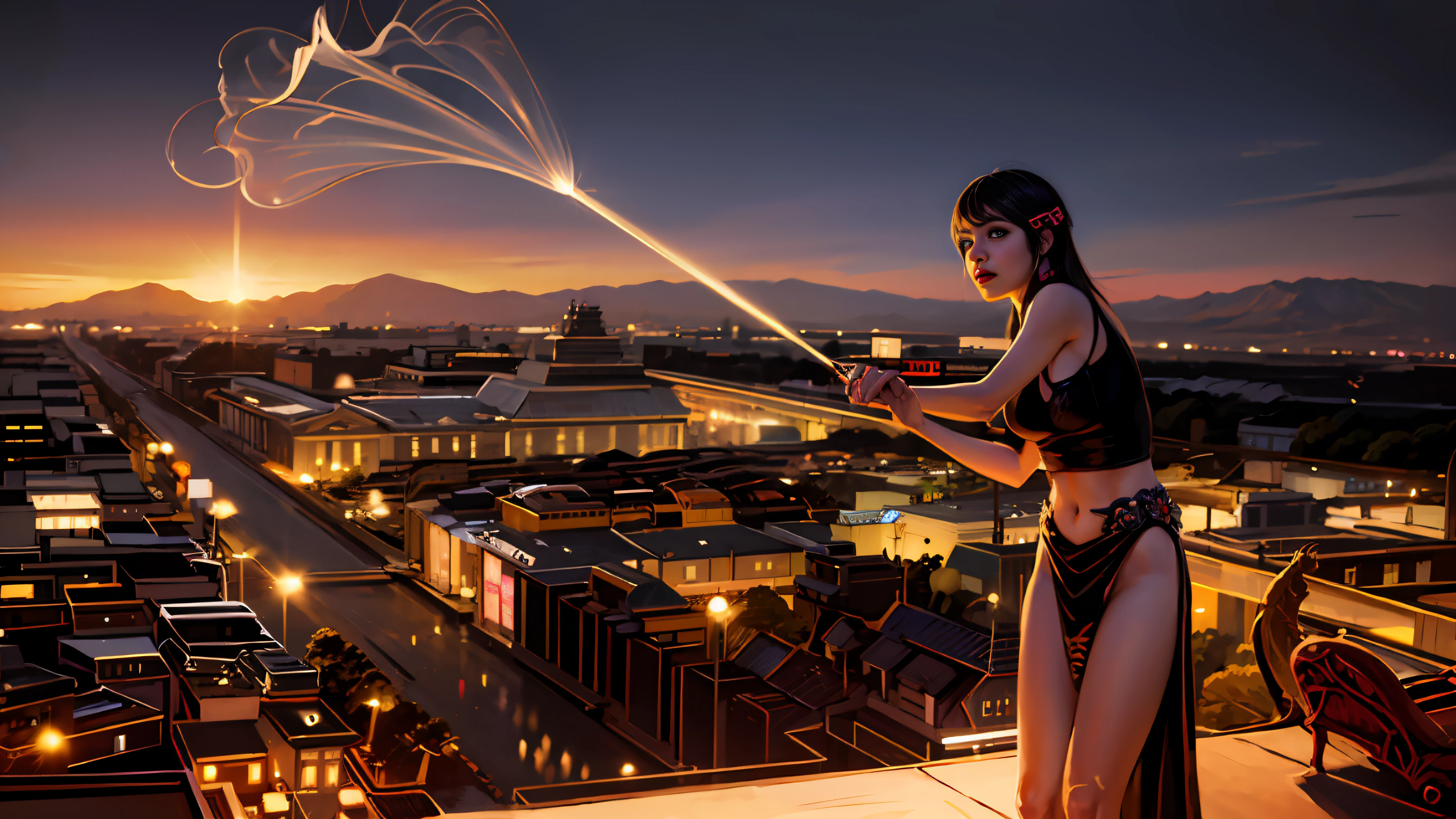 (8k, RAW photo, best quality, masterpiece: 1.2), (realistic, photorealistic: 1.37), 1 girl, Japan, 32 years old, female, Tokyo cityscape, night, professional lighting, photon mapping, radiosity, ripped, big, pure white and very small knitted with protruding tips, areola protruding, pubic shape clearly visible, gal, lots of lashes , Lame on the eyelids, pitch black lip, pitch black heels, pubic hair, lower abdomen bristles, slender, crotch open, are large and likely to spill out of the bra, pubic hair is very large, pubic hair is very protruding,