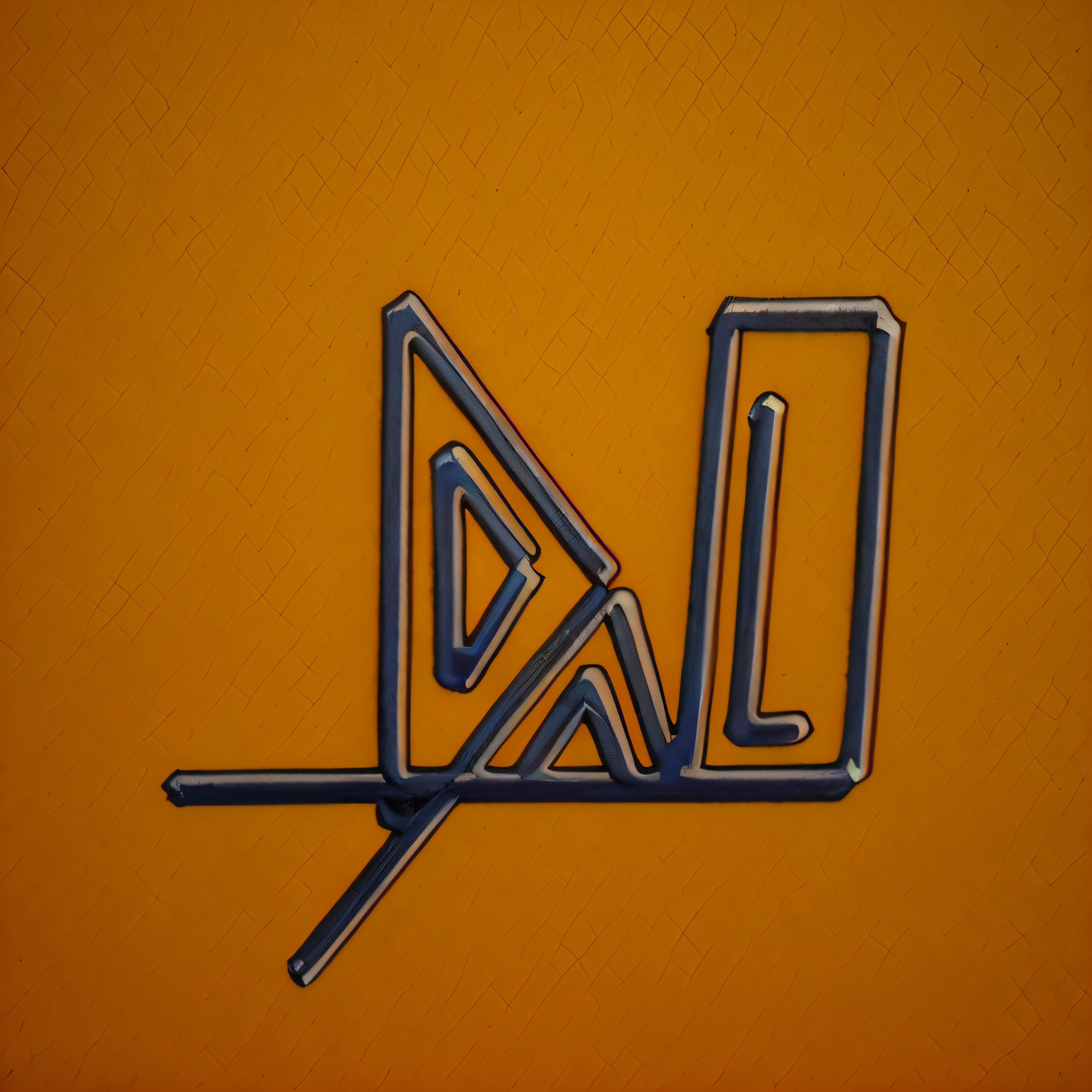 a close up of a black and white picture of a sign, drawn with a single line, paid artwork, badly drawn, digital line-art, digital art logo, dau - al - set, dau-al-set, digital drawing, teonanacatl glyph, logo art, medium [ graffiti ], inhabited initials, digital 2d drawing