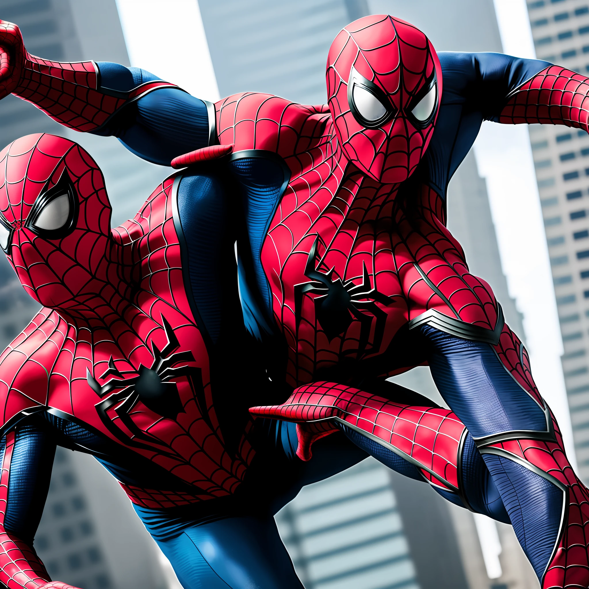 Spiderman in a fight