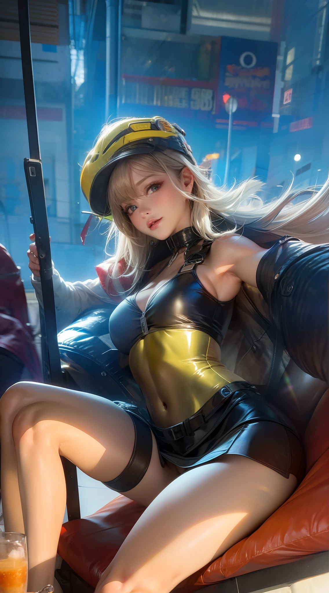 8K, Best Quality, Masterpiece, Ultra High Resolution, (Realism: 1.4), Original Photo, (Realistic Skin Texture: 1.3), (Film Grain: 1.3), (Selfie Angle), 1 Girl, Beautiful Eyes and Face Details, Masterpiece, Best Quality, Close-up, Upper Body, Looking at the Viewer, Bikini