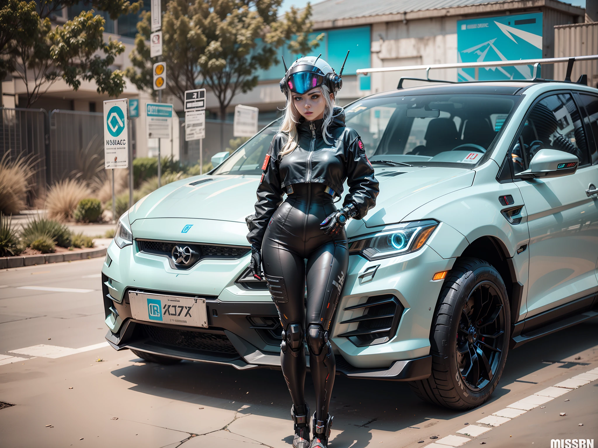 Sexy beautiful cyberpunk female warrior wearing black mecha, white cyberpunk mech full surround helmet, Nousr, biomechanics, MSHN robot woman, high-tech helmet, surreal, steel, complex design, crazy details, fine details, extremely clear lines, cinematic lighting, photo realistic, detailed masterpiece