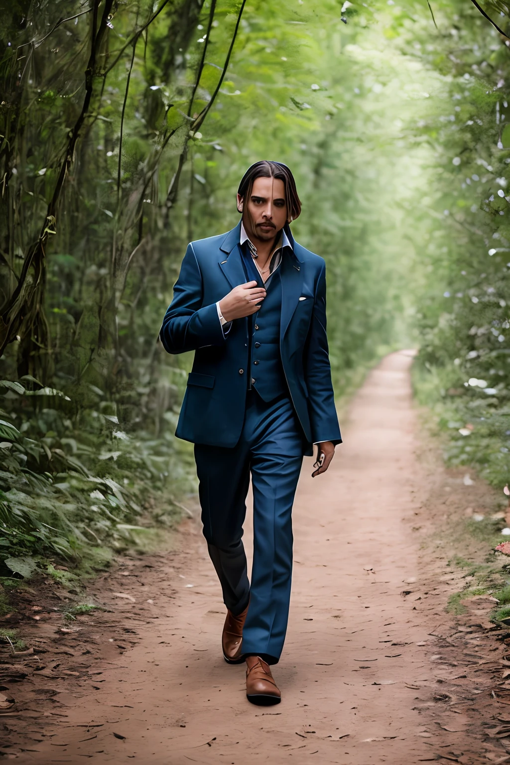 masterpiece, johnny depp walking through jungle at night among fireflies, (high detail:1 1), rough face, natural skin, high quality, nsfw, beautiful eyes, (detailed face and eyes), (face: 1 2), noise, extra, real photo, PSD, lamp film photography, sharp focus, contrast lighting, detailed skin, high resolution 8k, crazy detail, realistic, professional photography, 8k UHD, SLR camera, soft lighting, high quality, film grain, Fujifilm XT3