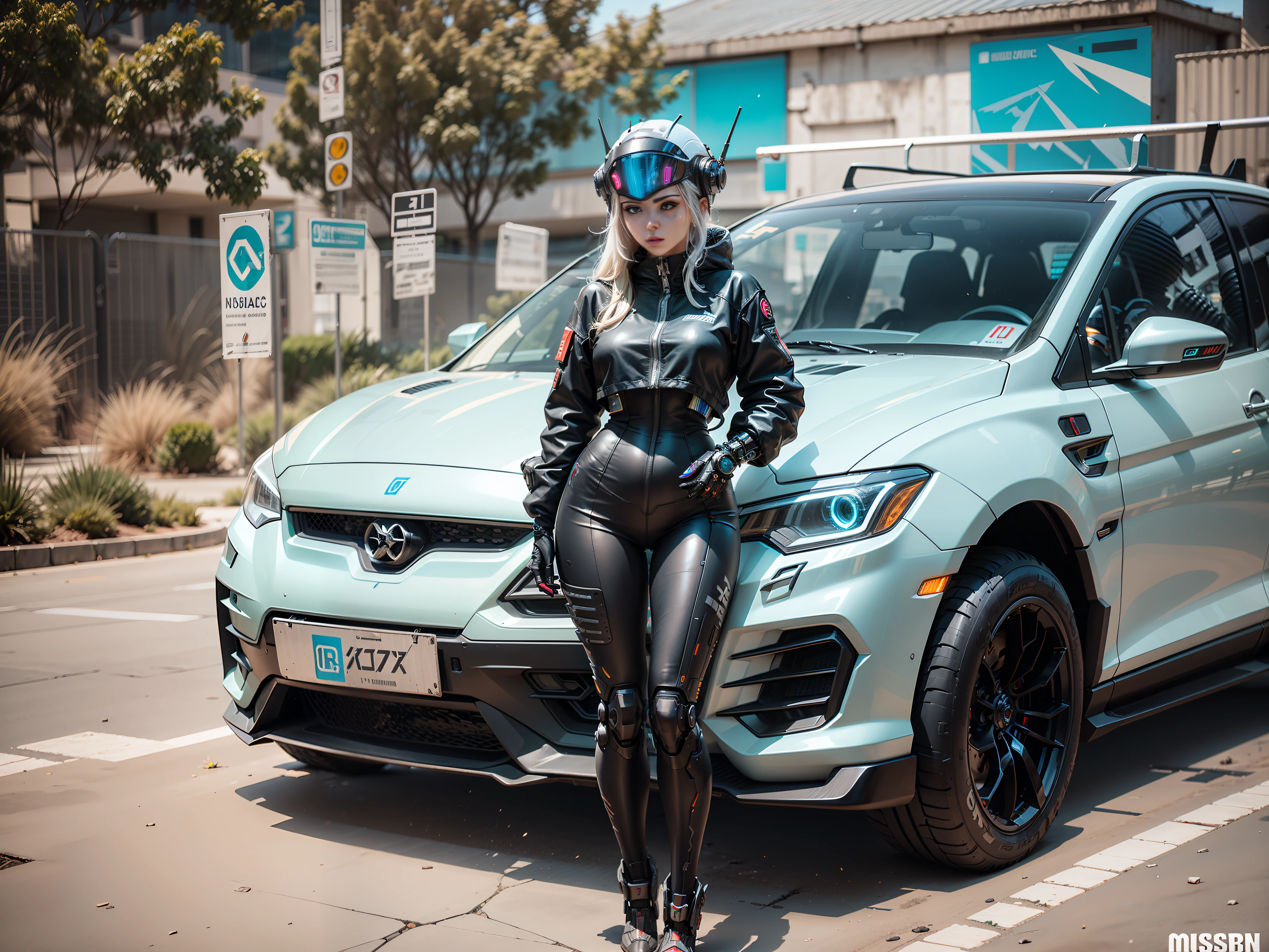 Sexy beautiful cyberpunk female warrior wearing black mecha, white cyberpunk mech full surround helmet, Nousr, biomechanics, MSHN robot woman, high-tech helmet, surreal, steel, complex design, crazy details, fine details, extremely clear lines, cinematic lighting, photo realistic, detailed masterpiece
