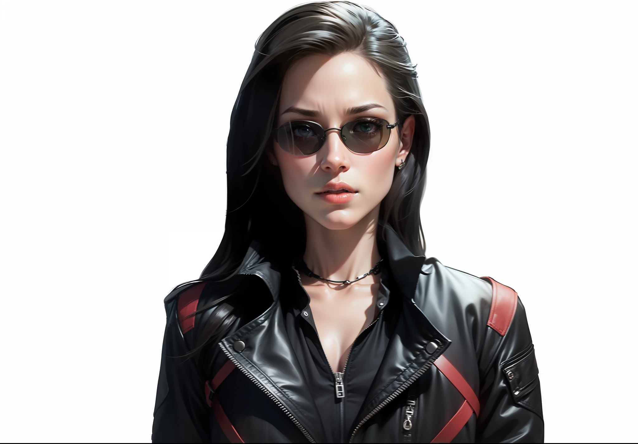 Insert Matrix-style sunglasses into the selected area.