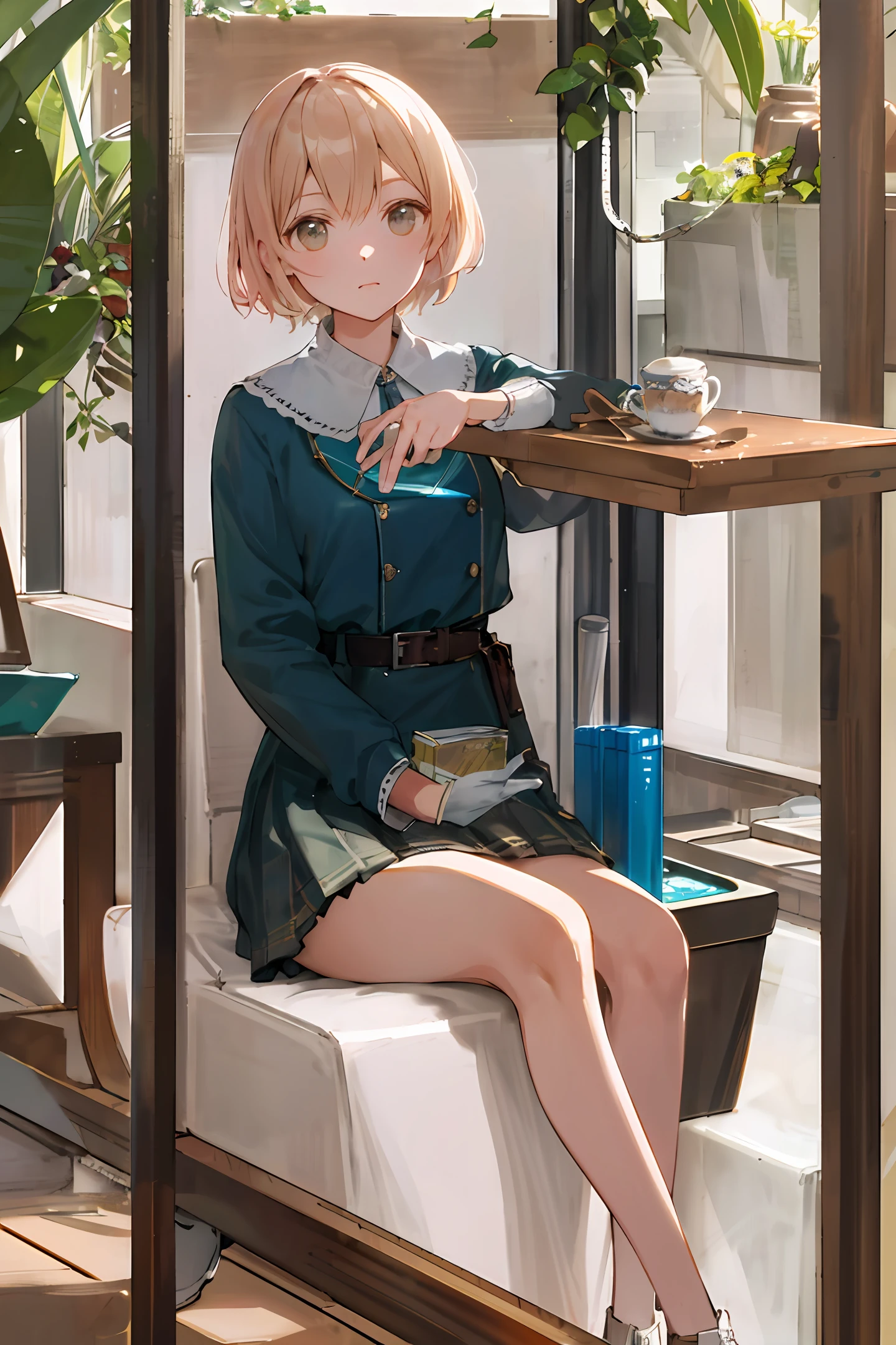 Angle iron shelves