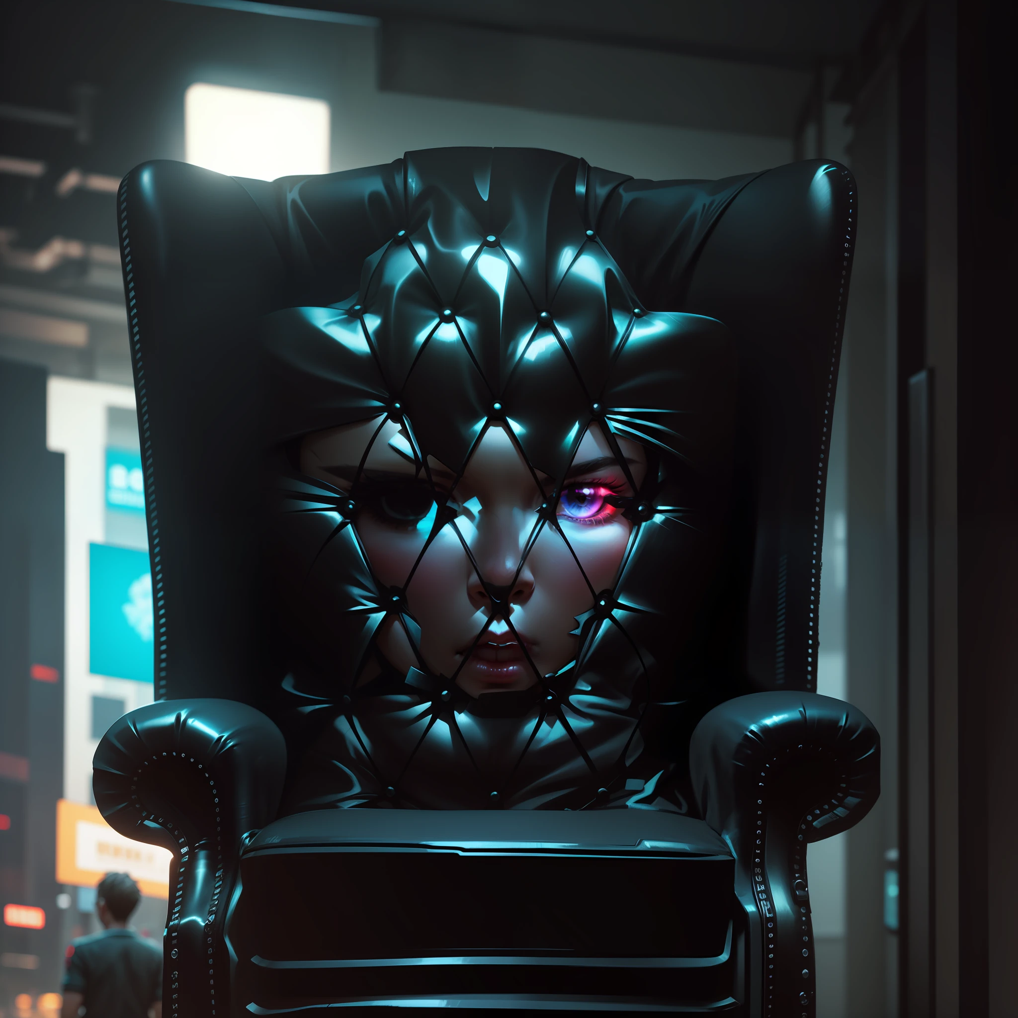 Cyberpunk look hd quality