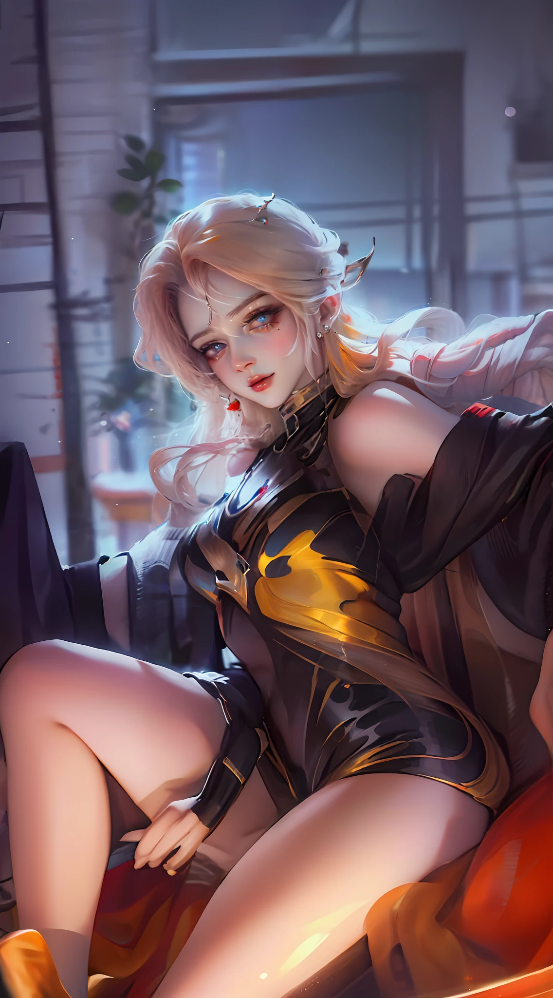 8K, Best Quality, Masterpiece, Ultra High Resolution, (Realism: 1.4), Original Photo, (Realistic Skin Texture: 1.3), (Film Grain: 1.3), (Selfie Angle), 1 Girl, Beautiful Eyes and Face Details, Masterpiece, Best Quality, Close-up, Upper Body, Looking at the Viewer, Nude