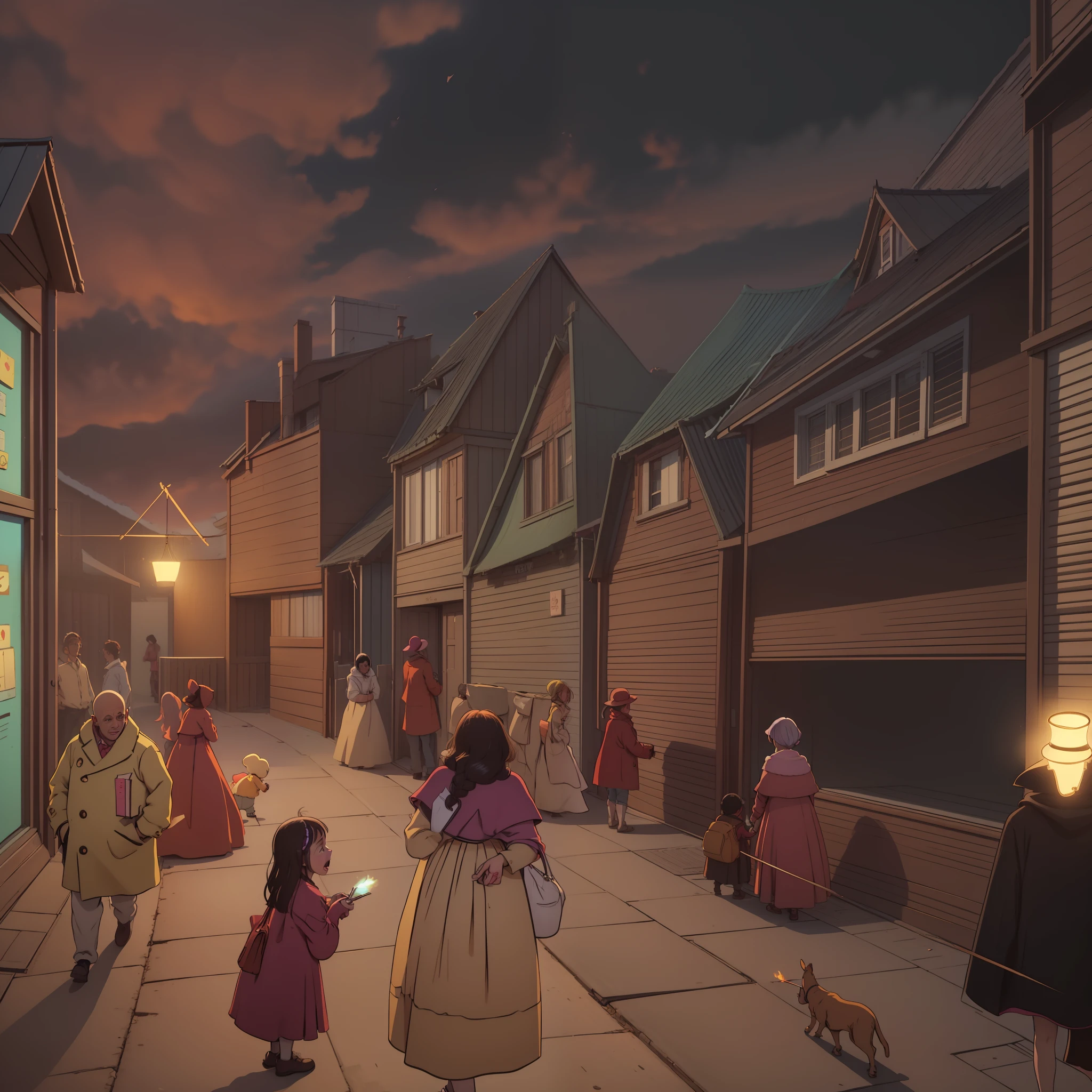 Little girl on a cold street, selling matches to passers-by. "Matches, matches, who buys matches!" The little girl shouted loudly, but no one stopped to buy her matches. "Mom, please buy matches!" "Oh! I still have a lot of matches at home! ”