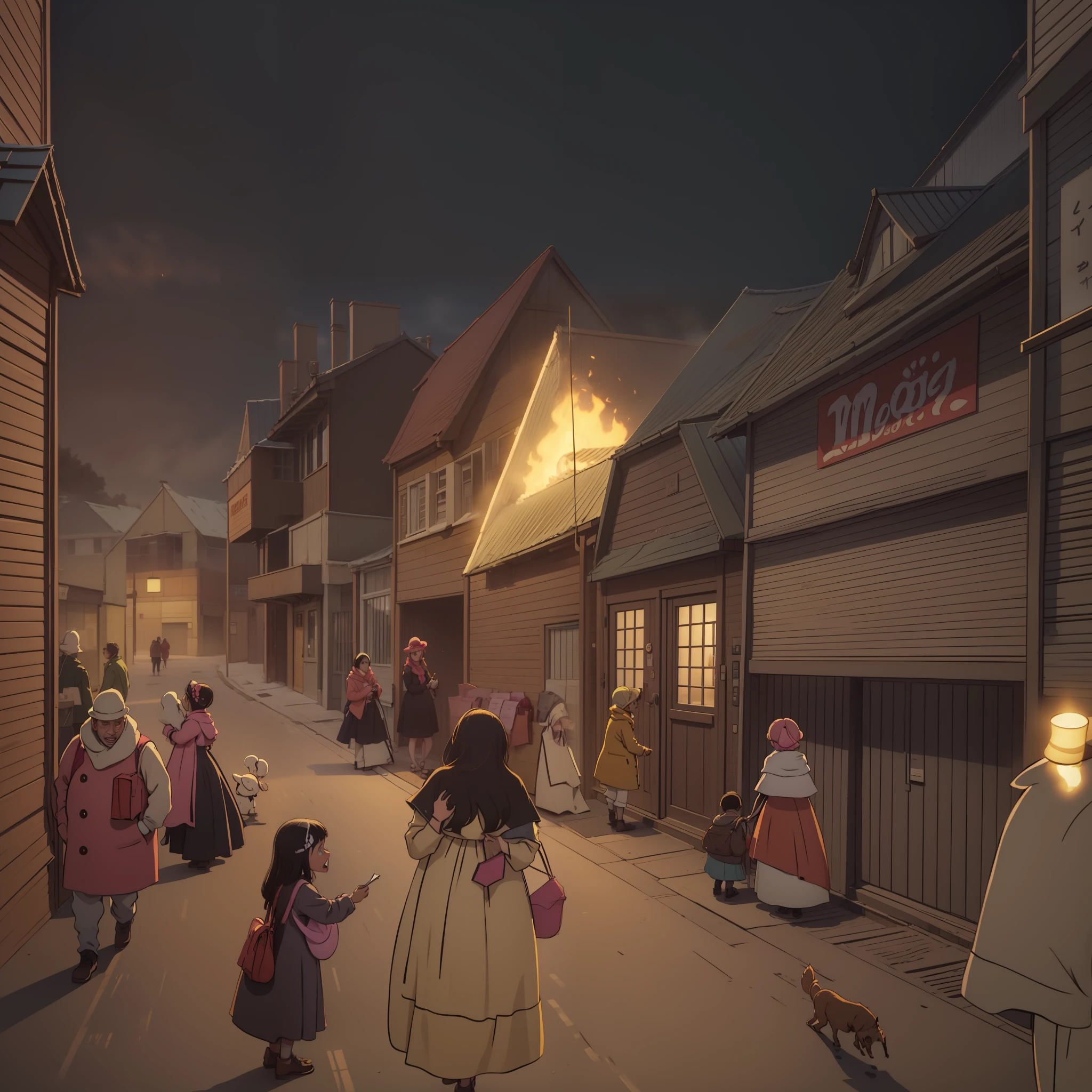 Little girl on a cold street, selling matches to passers-by. "Matches, matches, who buys matches!" The little girl shouted loudly, but no one stopped to buy her matches. "Mom, please buy matches!" "Oh! I still have a lot of matches at home! ”