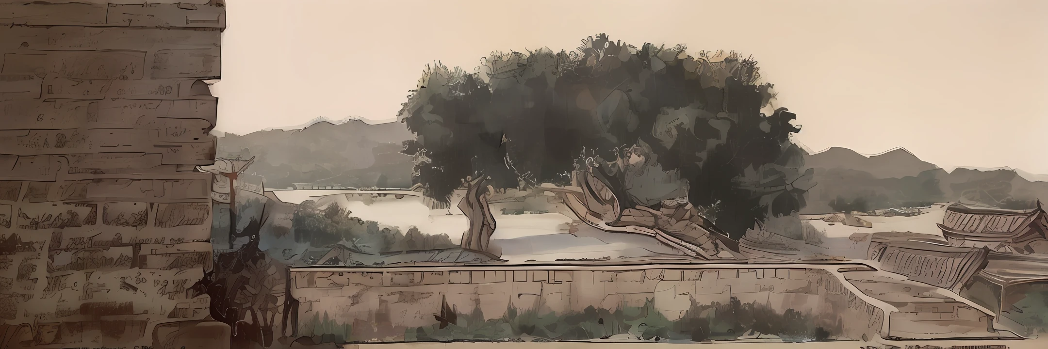 Zhang Fei vs Ma Chao City Wall Sunset