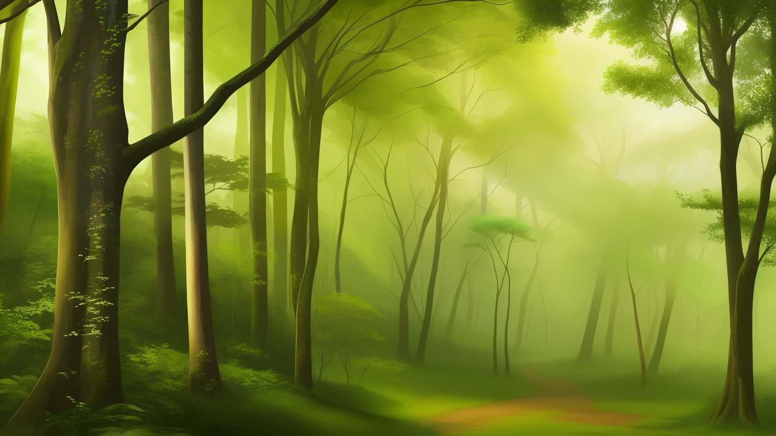 a close up of a forest with a path in the middle of it, green forest, beautiful forest, really beautiful forest, light green mist, beautiful misty wood, beautiful forest scenery, soft forest background, lush green deep forest, green fog, green mist, in green forest, green flora forest, nature trees, forests, lush forest, lush green forest, nature wallpaper