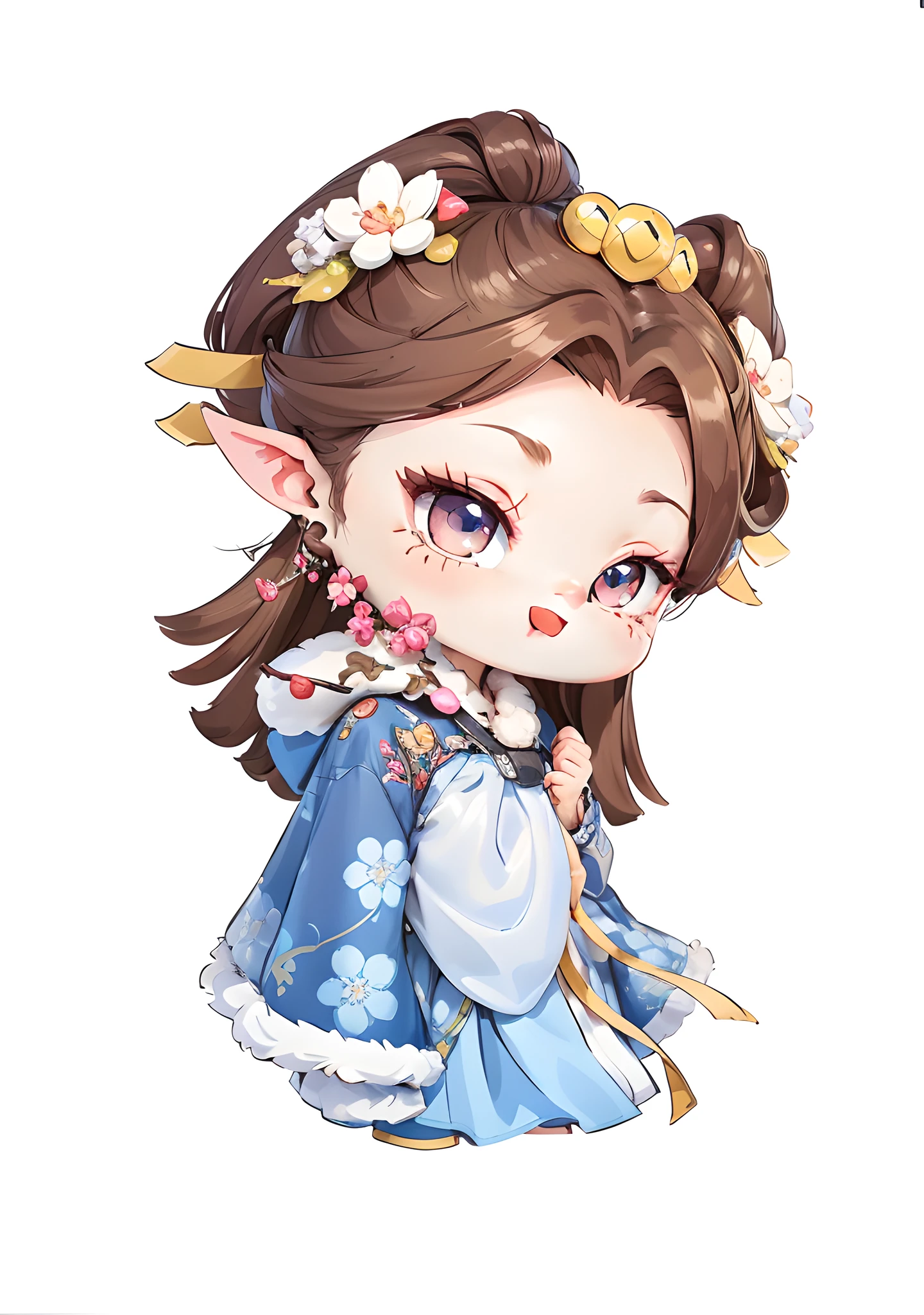 A cute cartoon girl, cute art style, cute detailed digital art, stylized anime, anime style illustration, digital anime illustration, cute digital painting, 8k, cute characters, high degree of refinement of clothing, clothing details, clear folds of clothing, clear light and dark sides of clothing, line art, cuffs and collar are furry
