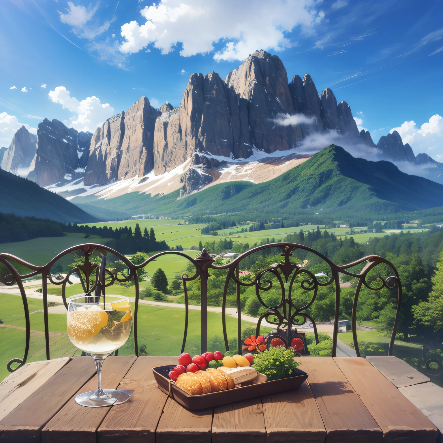Colfosco with a view of Sella Group and Val Mezdì, in the heart of the Dolomites