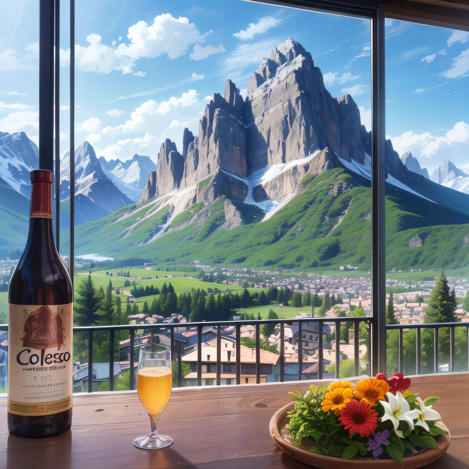Colfosco with a view of Sella Group and Val Mezdì, in the heart of the Dolomites