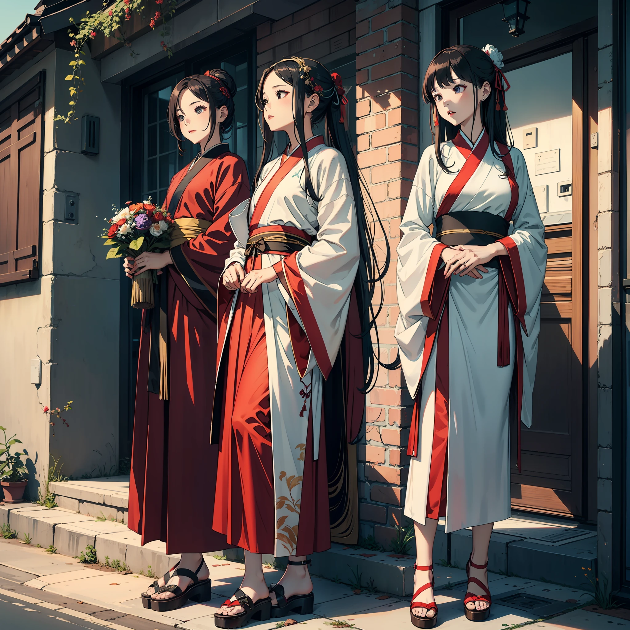 Neighbor big sister, Hanfu, mature, tall