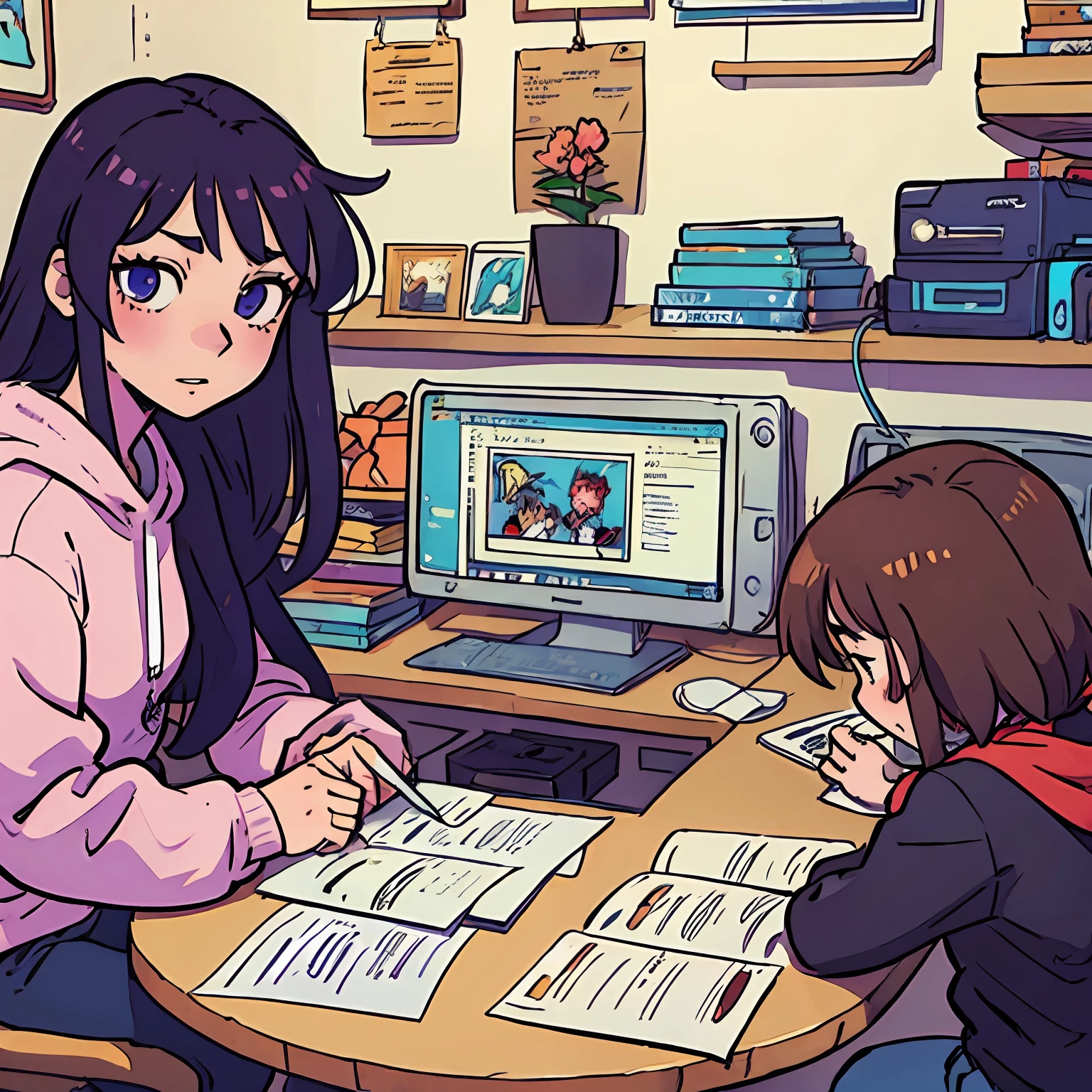 hacker anime manga draw --auto