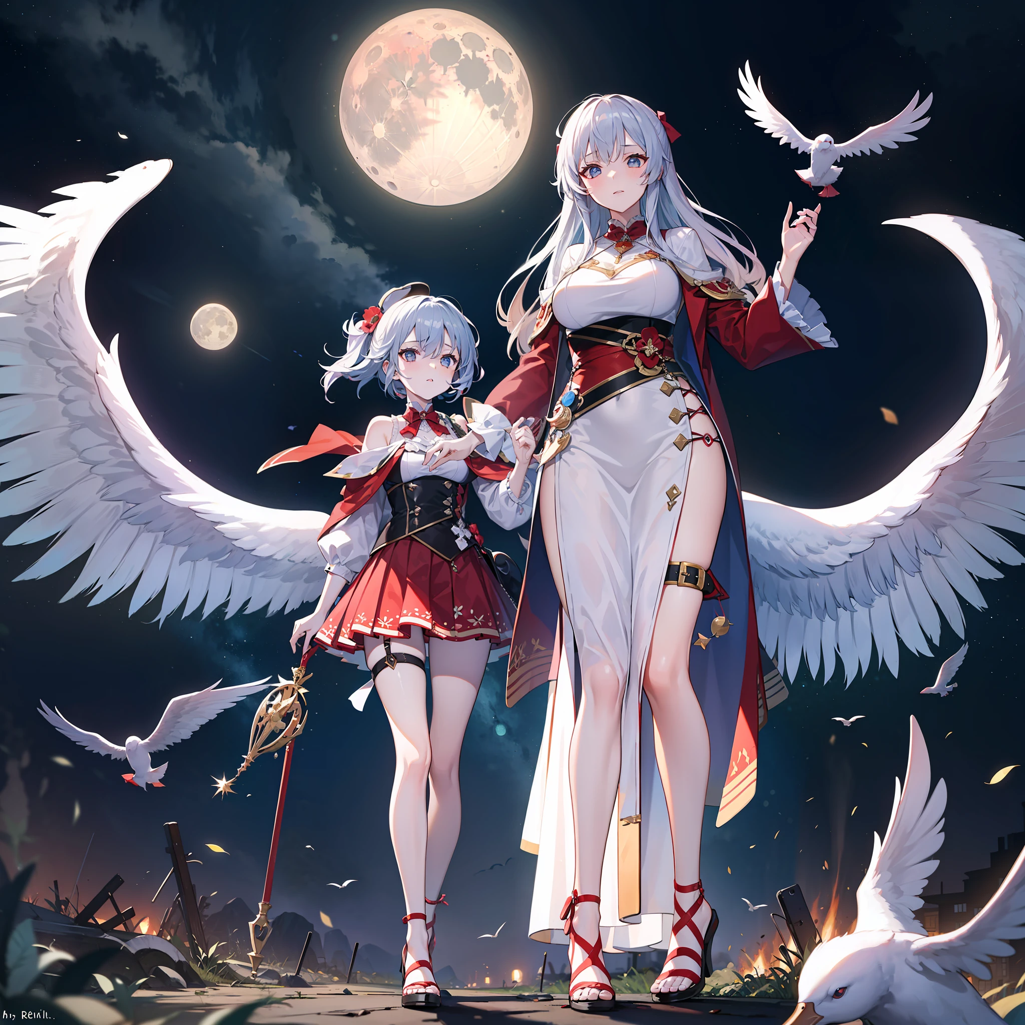 The big sister of the sinking fish falling geese and closing the moon, she is tall