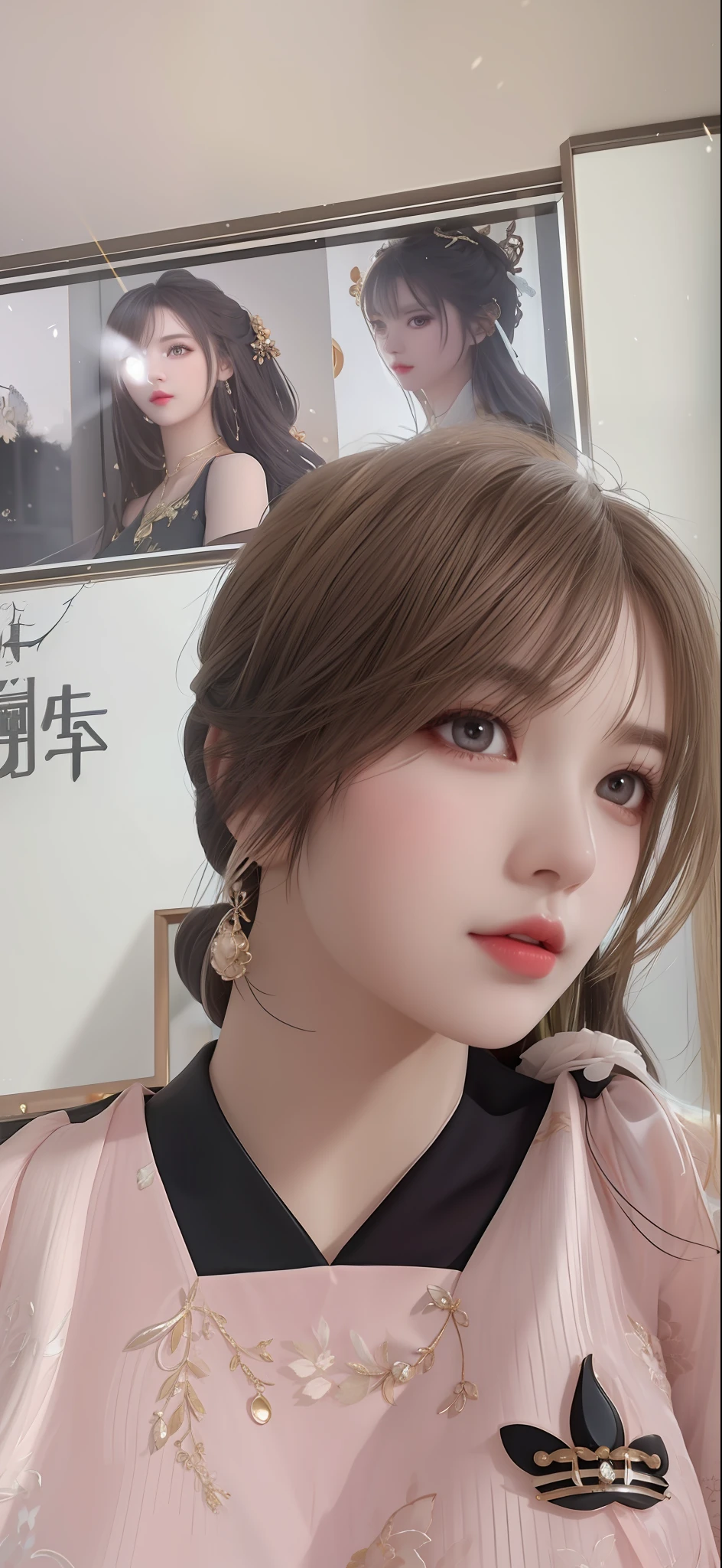 best quality, masterpiece, highres, 1girl,china dress,hair ornament,necklace, jewelry,Beautiful face,upon_body, tyndall effect,photorealistic, dark studio, rim lighting, two tone lighting,(high detailed skin:1.2), 8k uhd, dslr, soft lighting, high quality, volumetric lighting, candid, Photograph, high resolution, 4k, 8k, Bokeh,