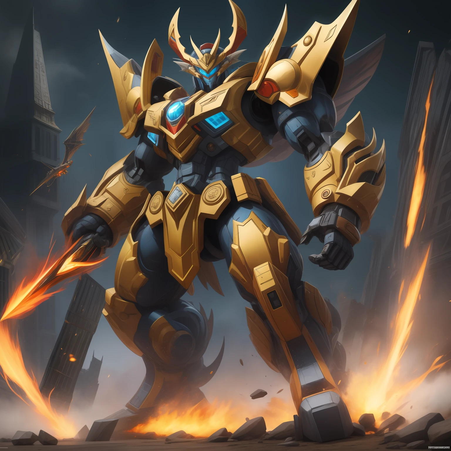 Zulong Mecha is a fictional mecha character that often appears in science fiction works. The ancestral dragon is regarded in many cultures as the founder and supreme form of the dragon, symbolizing strength, wisdom, and domination. Therefore, ancestral dragon mechs are usually designed to have great strength and intelligence, and are capable of dominating the battlefield.
Zulong mechs usually have a large size and strong muscle structure, which can easily withstand various attacks and cause great damage to enemies. It is also equipped with a variety of powerful weapon systems such as greatswords, rocket launchers, and energy cannons for long-range and melee attacks on enemies.
In addition, the Zulong mech is highly intelligent and strategic, and can analyze the battlefield situation through algorithms and calculations and make the best battle decisions. It can use radar systems and sensors to track the location of enemies and protect itself by predicting and avoiding enemy attacks.
In the storyline, the ancestral dragon mech is often used to fight powerful enemies or perform critical missions. Its great strength and intelligence make it the last line of defense of the protagonist, capable of saving the situation and protecting the safety of humanity at critical moments.