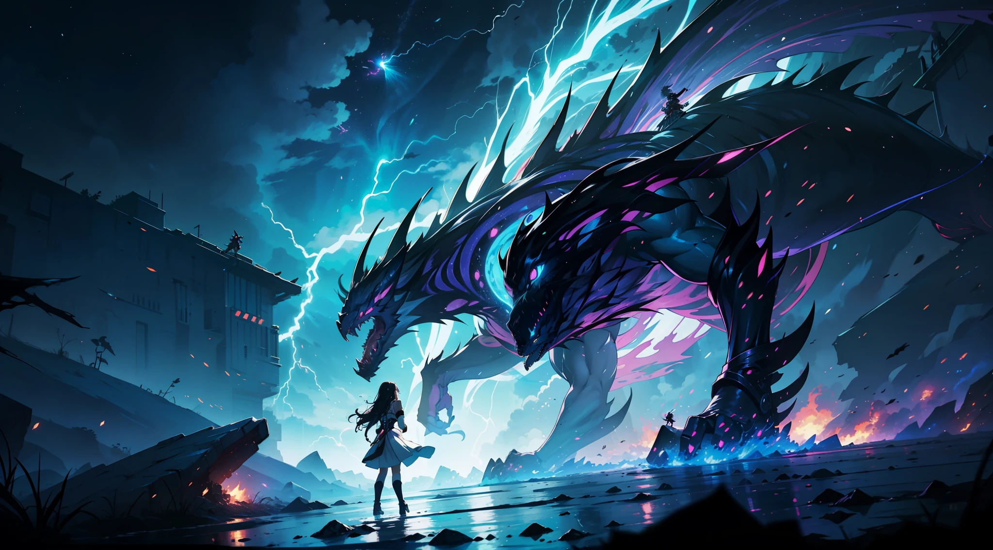 The anime begins with our protagonist, a young woman with magical abilities, discovering her power and learning to control it. She is a fearless warrior in search of adventures and challenges. The story unfolds in a fantasy world full of magical monsters and powerful beings gigantic colossal creatures. Throughout the plot, our heroine faces powerful and dangerous monsters, but finds loyal allies who help her on her journey. Together, they face epic battles and challenges that test their skills and their courage. The anime's animation is stunning, with vibrant colors, detailed backdrops, and fluid movements. The visual effects are breathtaking, with bursts of energy, lightning and other manifestations of magical power. In the end, our heroine becomes a legendary warrior, respected by all and feared by her enemies. She is the protector of her homeland, ready to fight any threat that arises. This epic anime is a thrilling adventure that keeps the viewer stuck until the end.