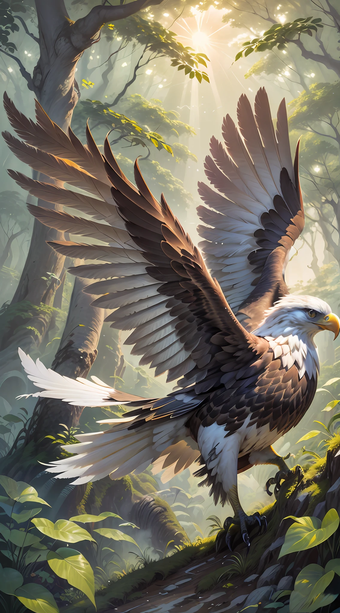 Blur the eagle's claws