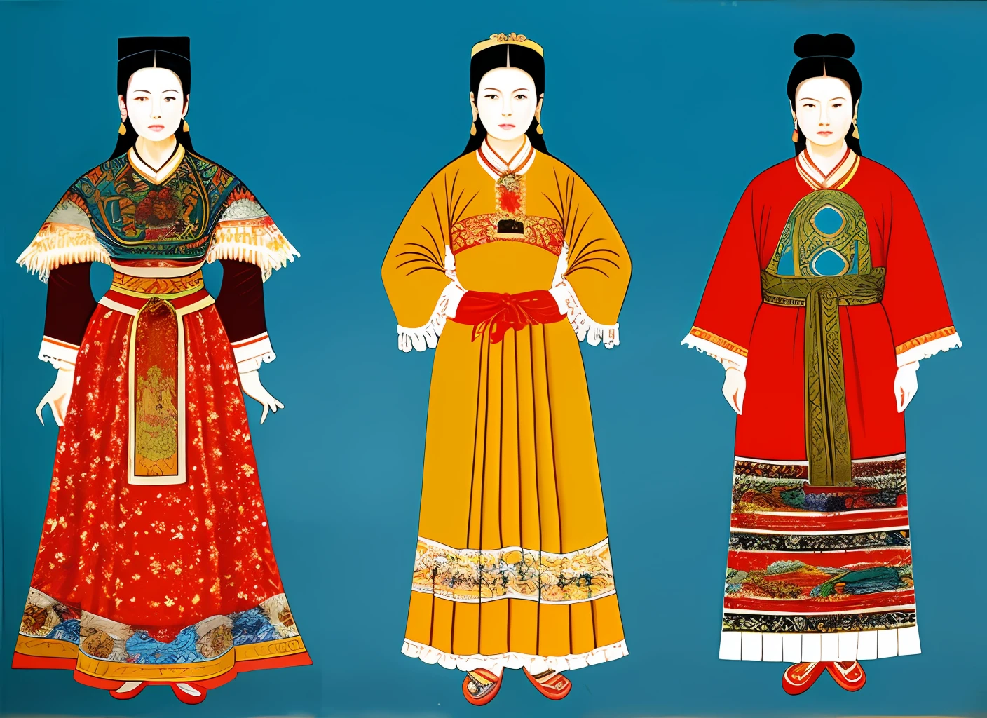 Clothing, national tide, Dunhuang, ethnic patterns