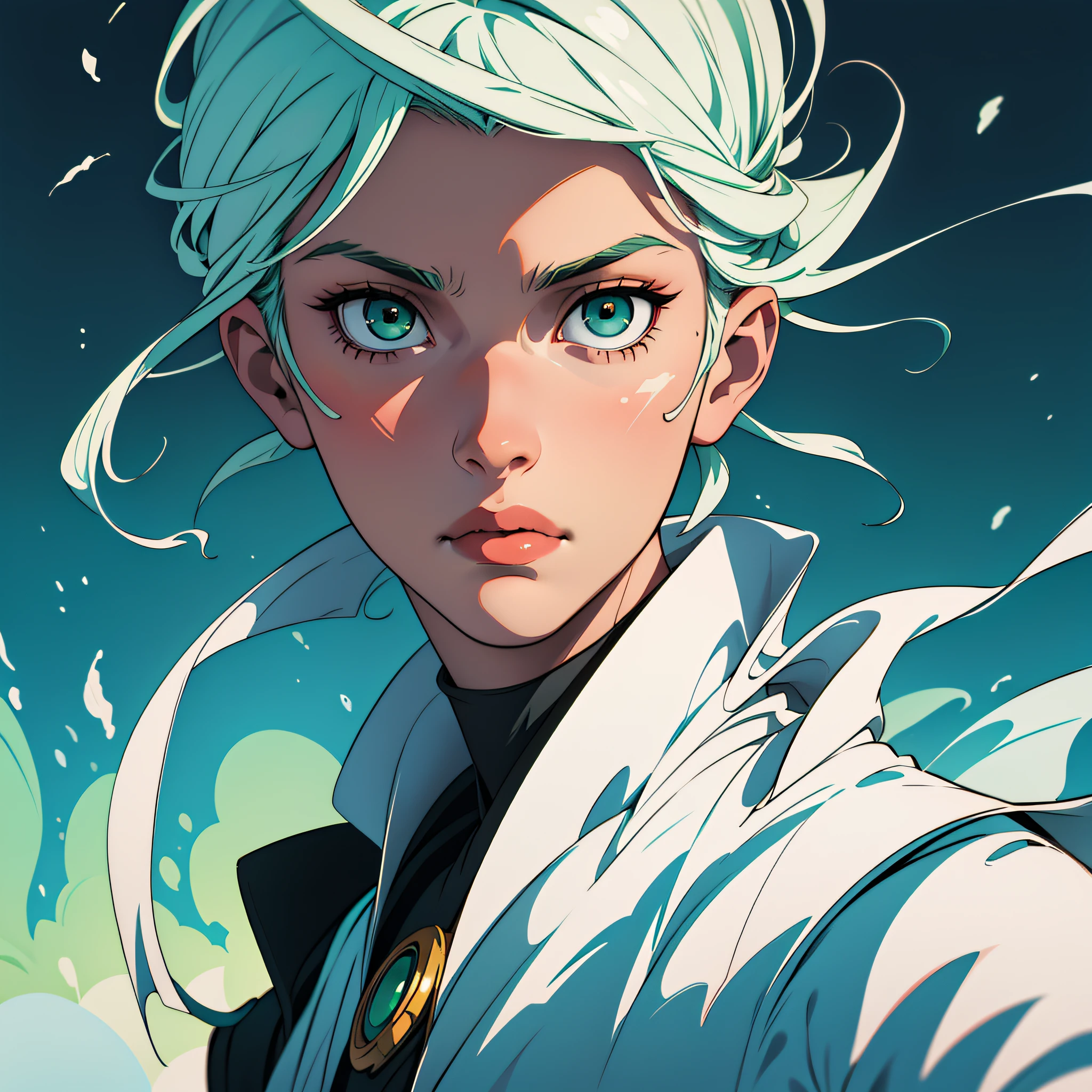 girl short white hair