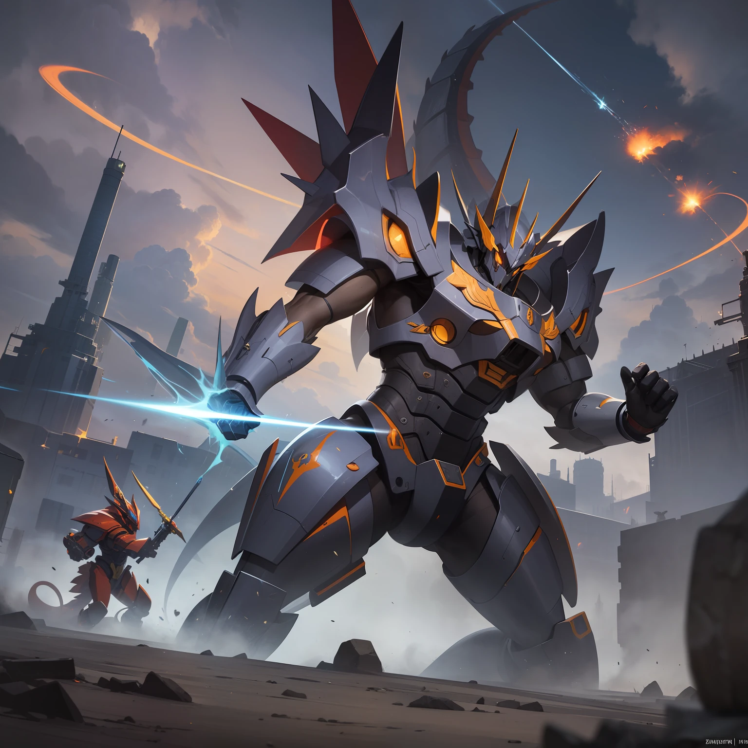 Zulong Mecha is a fictional mecha character that often appears in science fiction works. The ancestral dragon is regarded in many cultures as the founder and supreme form of the dragon, symbolizing strength, wisdom, and domination. Therefore, ancestral dragon mechs are usually designed to have great strength and intelligence, and are capable of dominating the battlefield.

Zulong mechs usually have a large size and strong muscle structure, which can easily withstand various attacks and cause great damage to enemies. It is also equipped with a variety of powerful weapon systems such as greatswords, rocket launchers, and energy cannons for long-range and melee attacks on enemies.

In addition, the Zulong mech is highly intelligent and strategic, and can analyze the battlefield situation through algorithms and calculations and make the best battle decisions. It can use radar systems and sensors to track the location of enemies and protect itself by predicting and avoiding enemy attacks.

In the storyline, the ancestral dragon mech is often used to fight powerful enemies or perform critical missions. Its great strength and intelligence make it the last line of defense of the protagonist, capable of saving the situation and protecting the safety of humanity at critical moments.