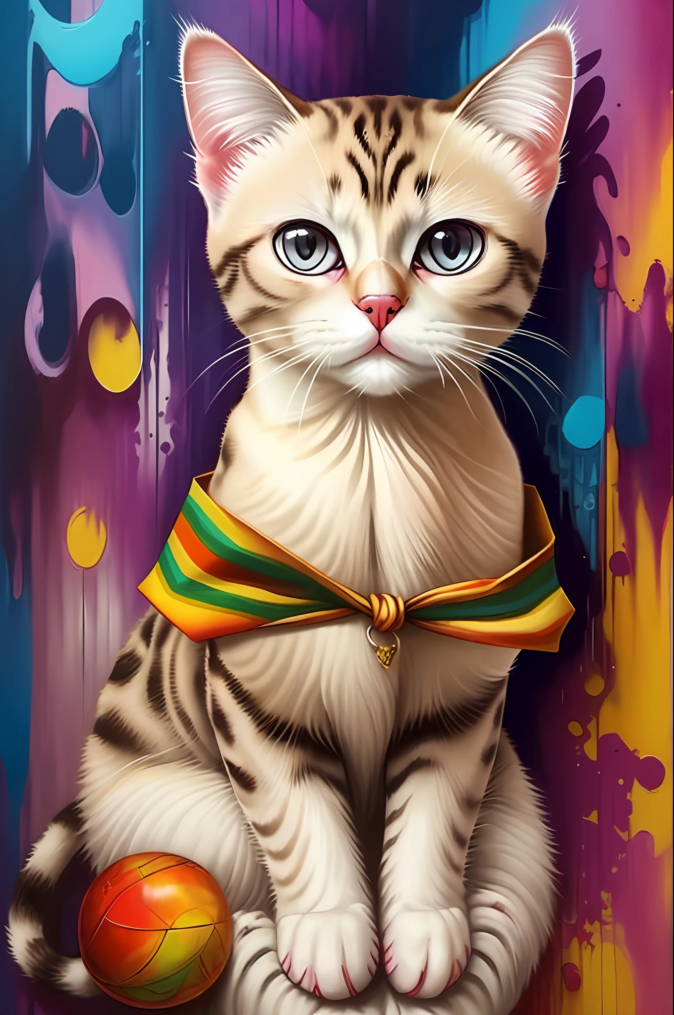 (Siamese Cat)), Eduardo Kobra padding ,wall PORTRAIT multidimensional geometric, art, chibi,
yang016k, beautiful, colorful,
masterpieces, top quality, best quality, official art, beautiful and aesthetic,