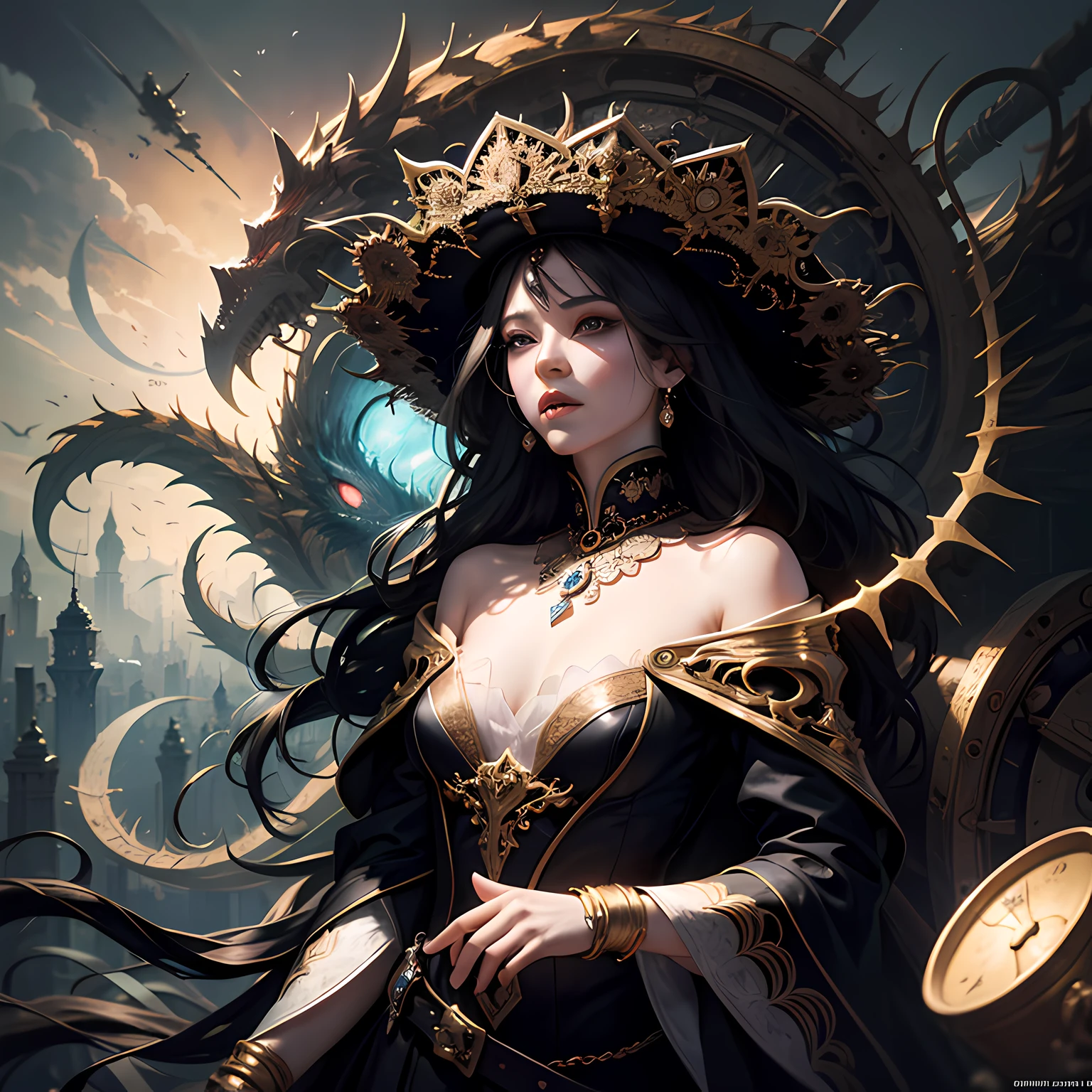 official art, unity 8k wallpaper, ultra detailed, beautiful and aesthetic, masterpiece, best quality, (zentangle, mandala, tangle, entangle), (fractal art:1.3) , 1girl, extremely detailed, dynamic angle, cowboyshot, the most beautiful form of chaos, elegant, a brutalist designed, vivid colours, romanticism, by james jean, roby dwi antono, ross tran, francis bacon, michal mraz, adrian ghenie, petra cortright, gerhard richter, takato yamamoto, ashley wood, atmospheric, ecstasy of musical notes, streaming musical notes visible --auto