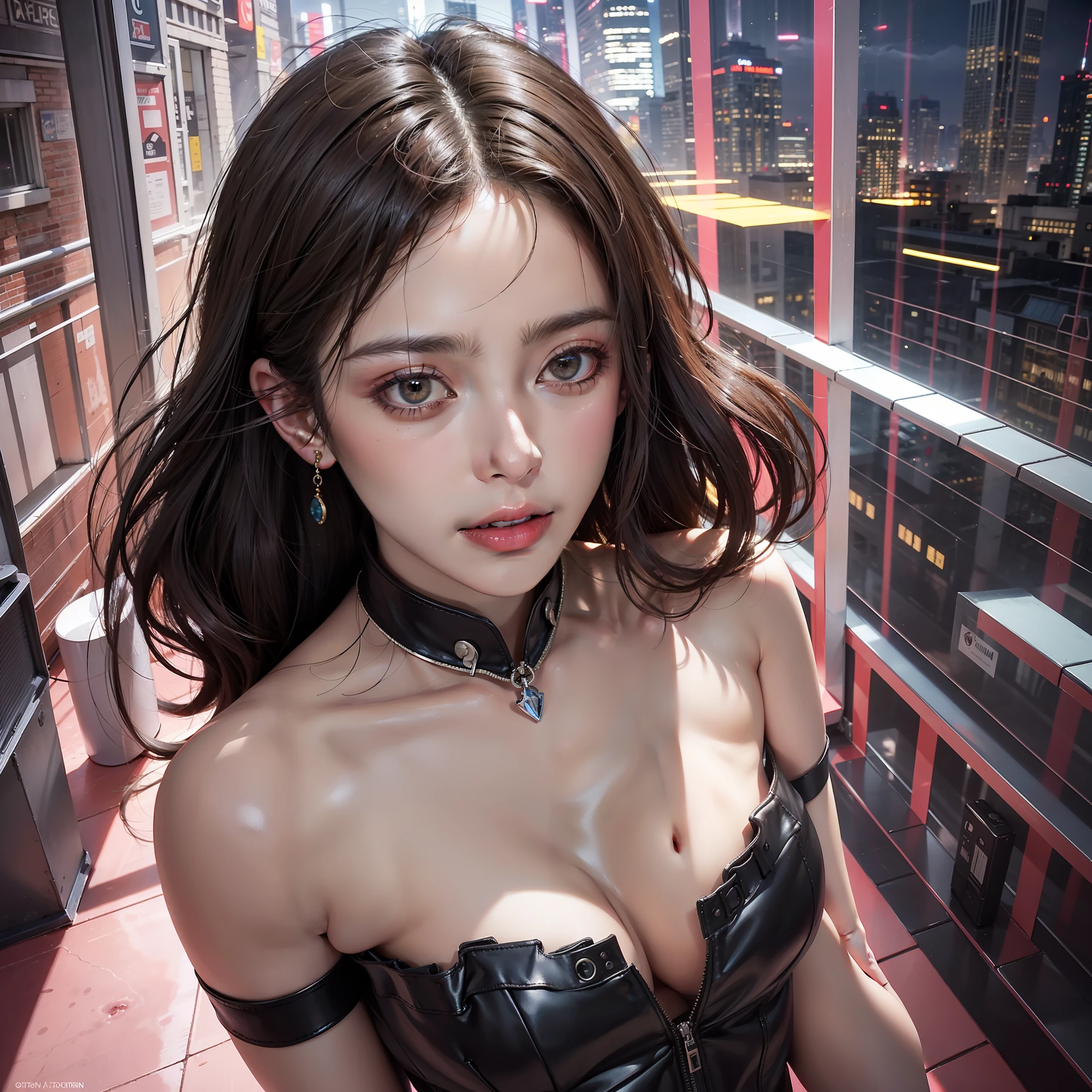 masterpiece, best quality,realskin, (1girl:1.2), art by Constantin Joffe, photograph, Aerial View of a Overwhelmed [michael sheen:Batman:3], Joyful, film grain, dslr, Circular polarizer, fluorescent pink hue, photorealistic,realistic,8k,highres,cinemagragh