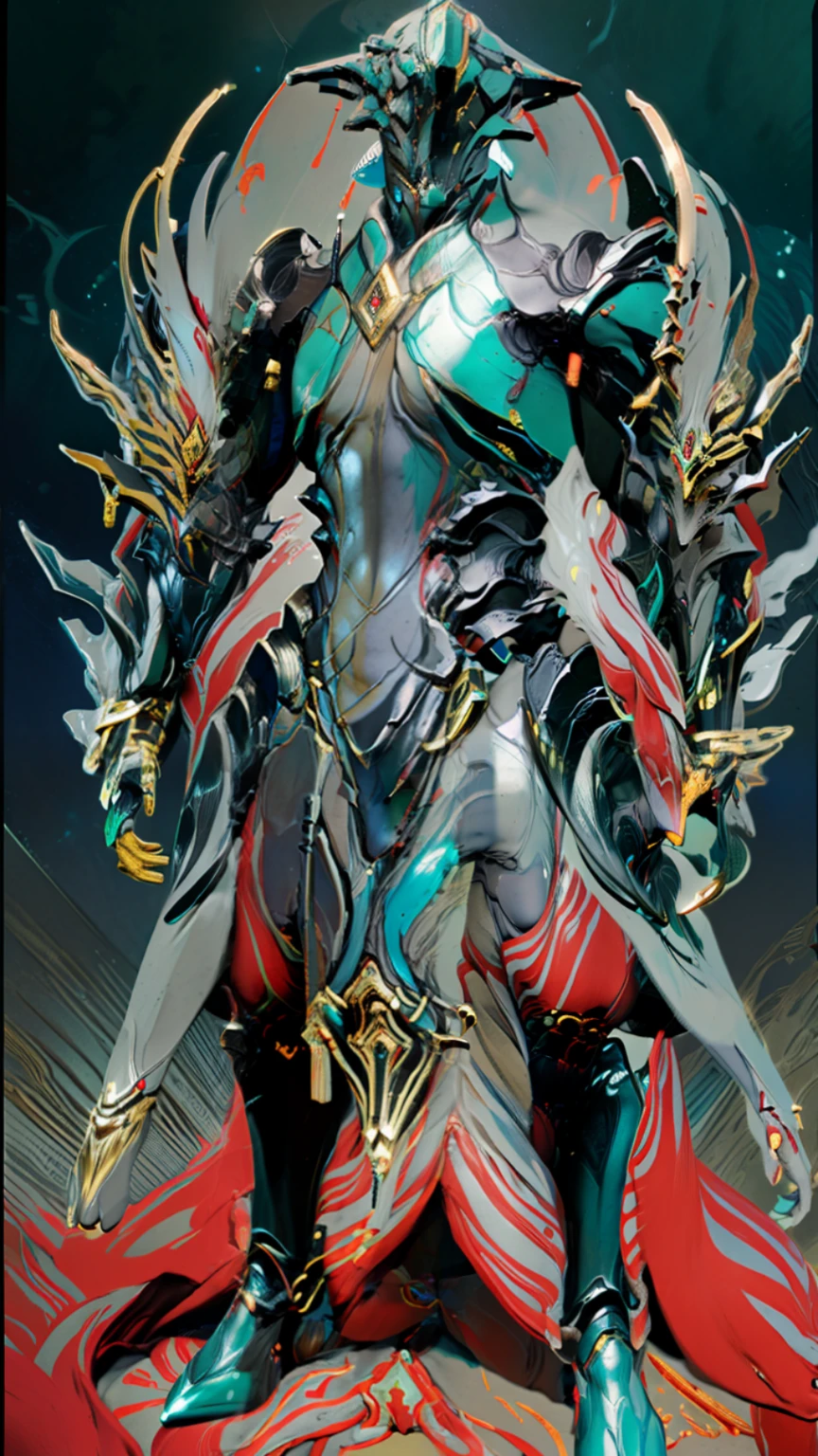 solo, super fine photo, full body picture Unreal Engine 5 8K UHD, male, thin, ash grey and forest green color scheme armor, green color details, yellow green tattoo details, headless, shiny orb replace the head, 4 long arm, majestic design, best quality, masterpiece, official art, unified 8k wallpaper, high detailed, sharp focus, flying pose, body parts, concept character art