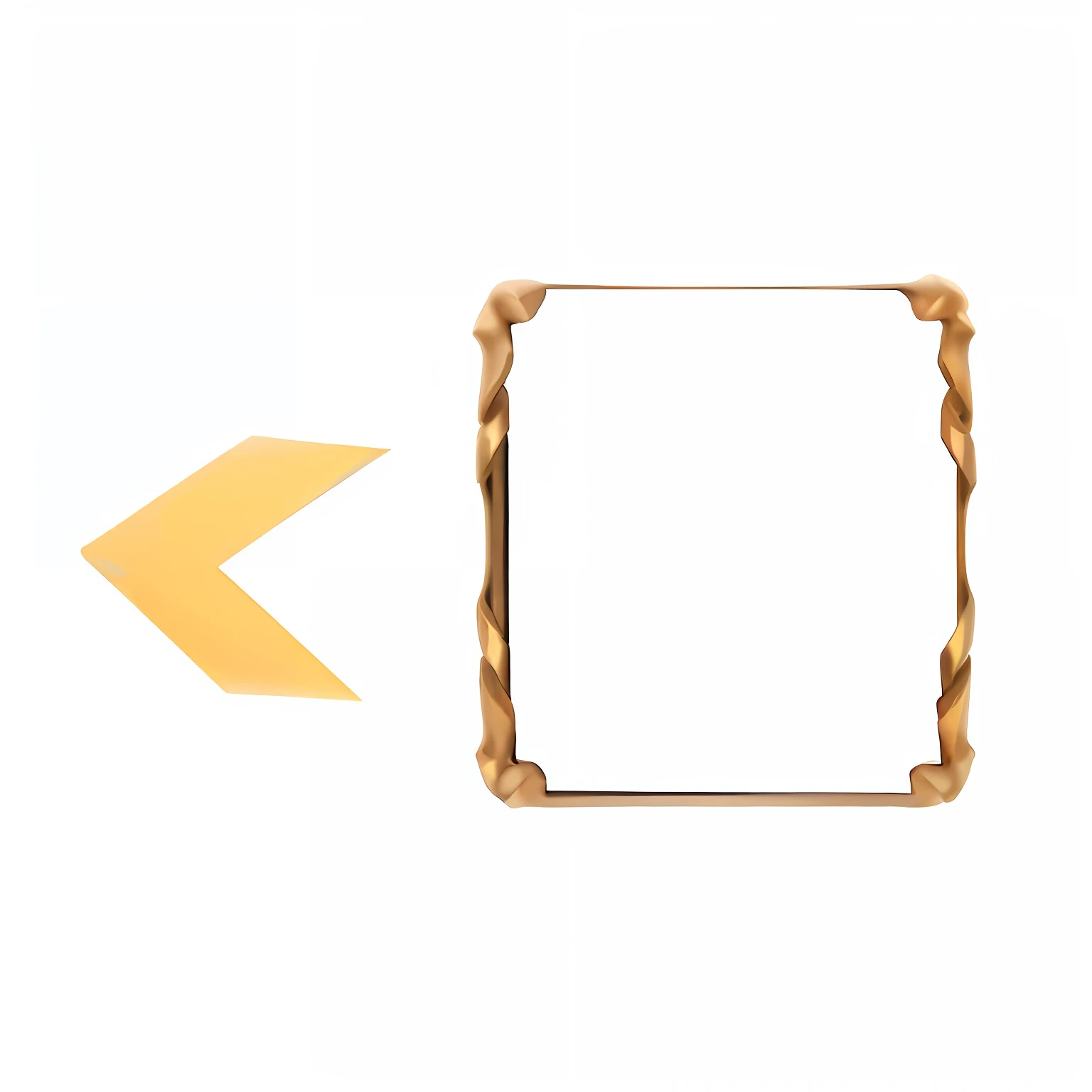 there is a picture of a picture of a square with a arrow pointing to it, only one person in frame, stop frame animation, frame around picture, movie frame, is this loss?, thick squares and large arrows, meme format, game card frame, fractal frame, with a square, ancient symbol behind it, golden frame, heavy jpeg artifact blurry